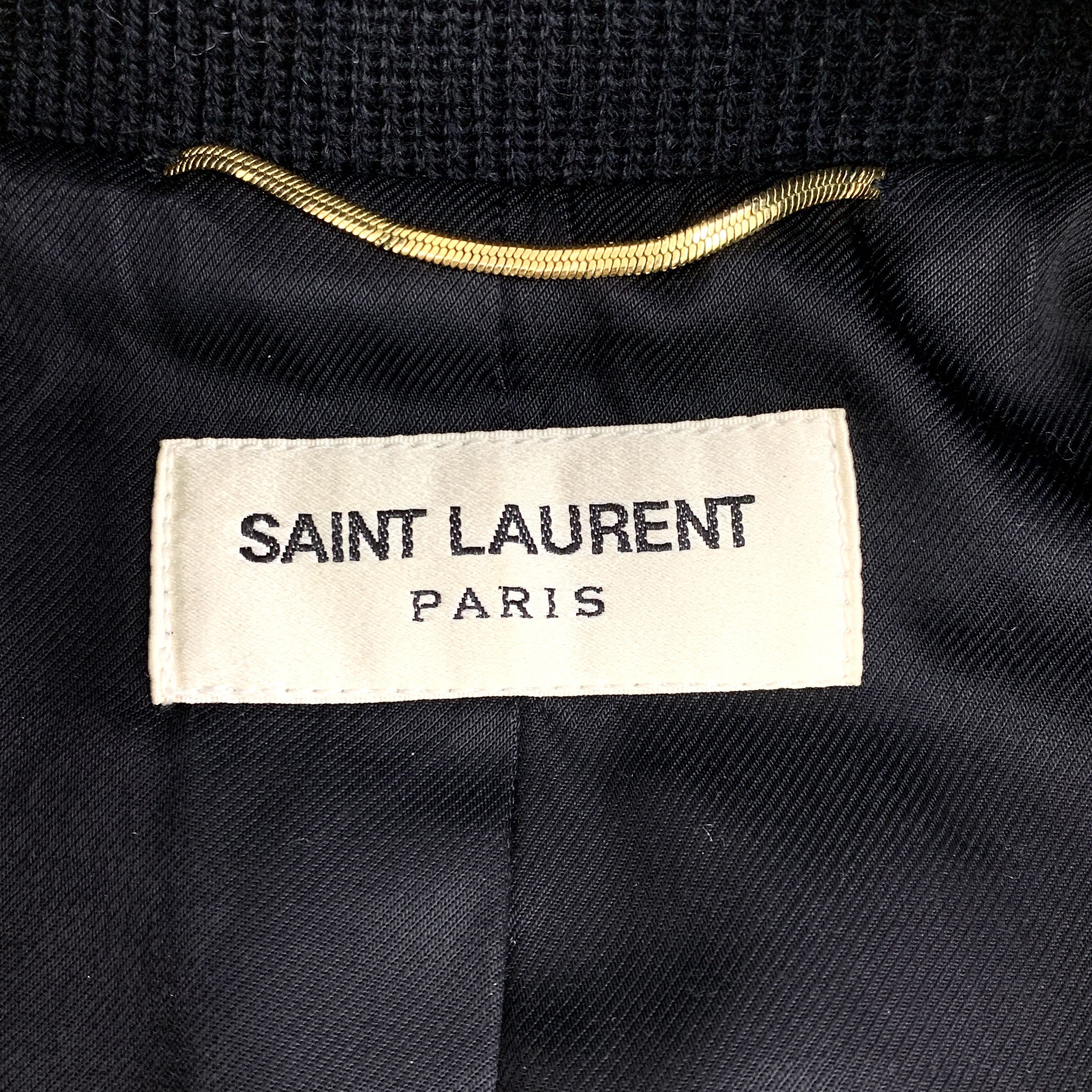 Saint Laurent Paris Saint Laurent Striped Baseball Jacket (Size 150/76Y) Size US XXS / EU 40 - 2 Thumbnail