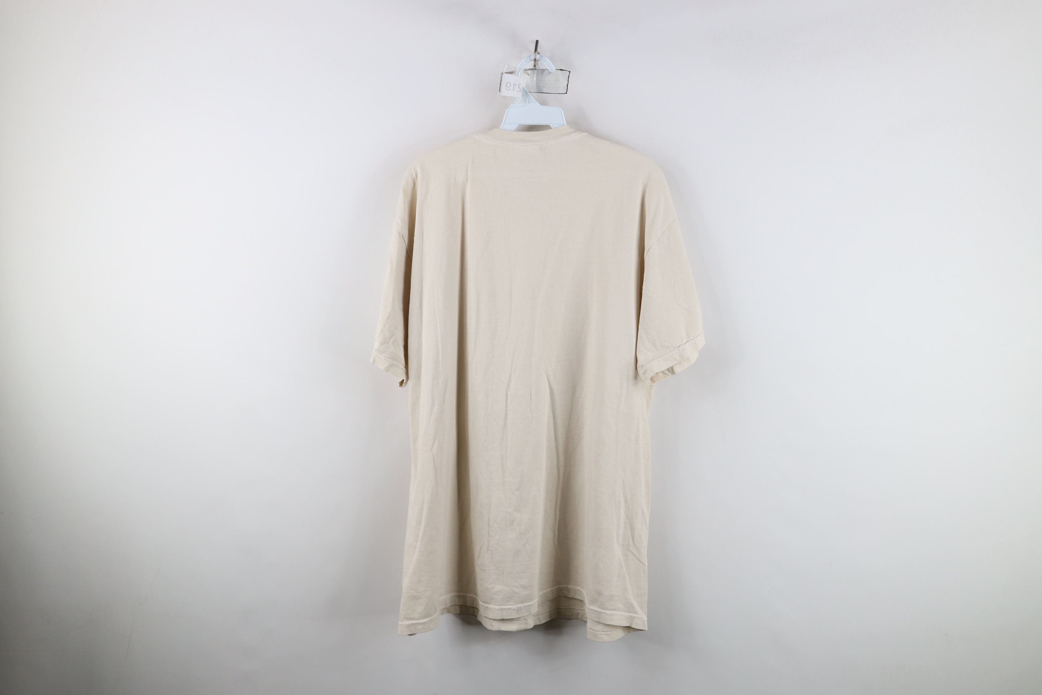 Vintage Vintage 90s Streetwear Short Sleeve T-Shirt Beige Cotton Size US XL / EU 56 / 4 - 11 Thumbnail