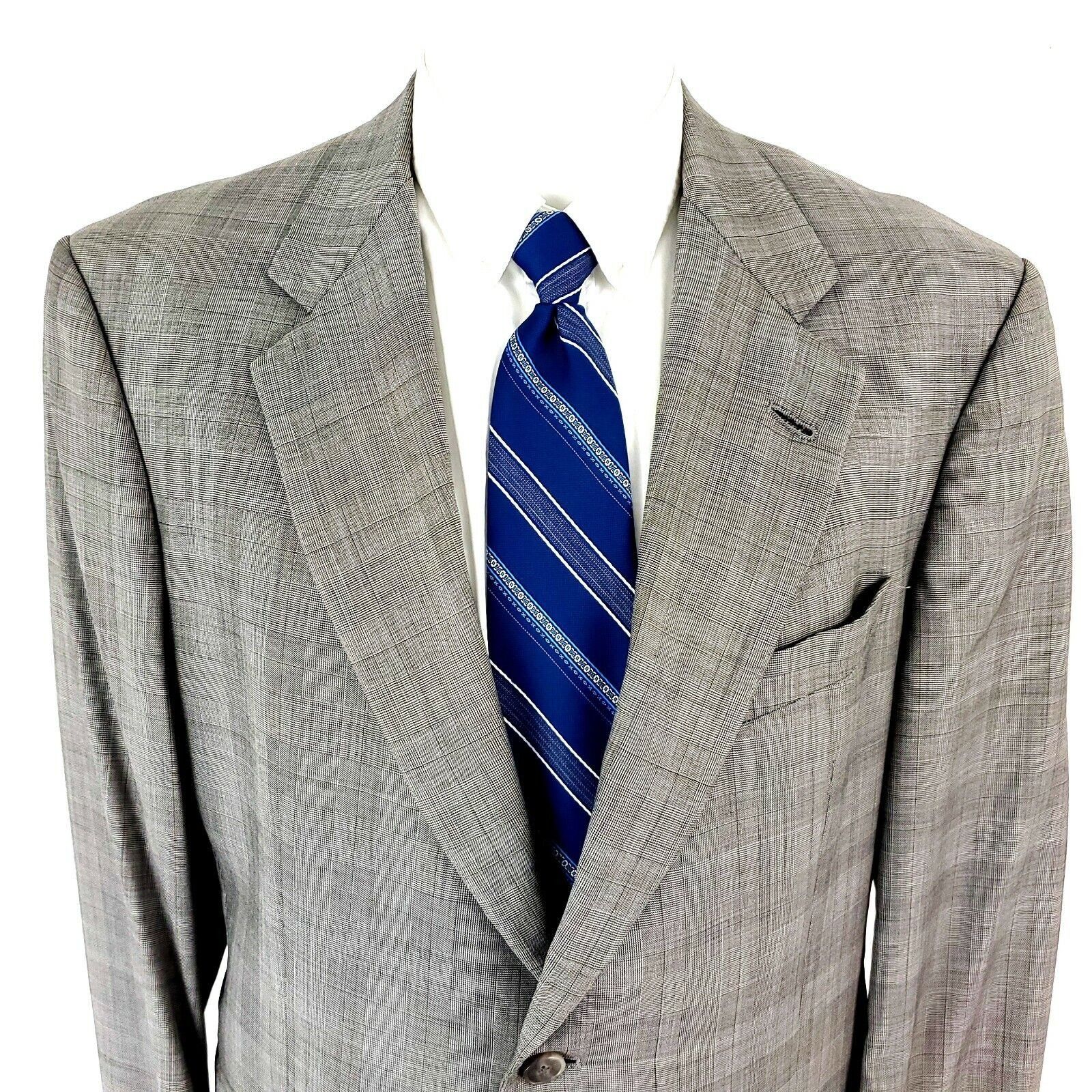 Hart Schaffner Marx Hart Schaffner Marx Gold Trumpeter Wool 2 Button Sport Coat Size 42R - 1 Thumbnail