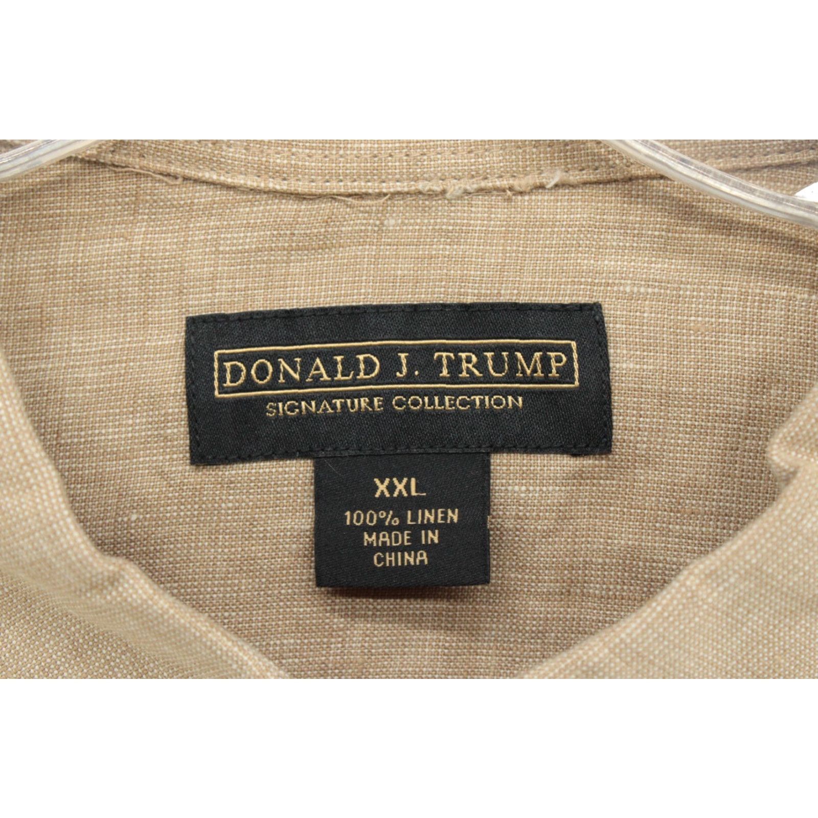 Vintage Donald J Trump Shirt Signature Collection Mens 2XL Brown Button-Up Long Sleeve Casual Classic Mens XXL Brown Shirt Size US XXL / EU 58 / 5 - 5 Thumbnail