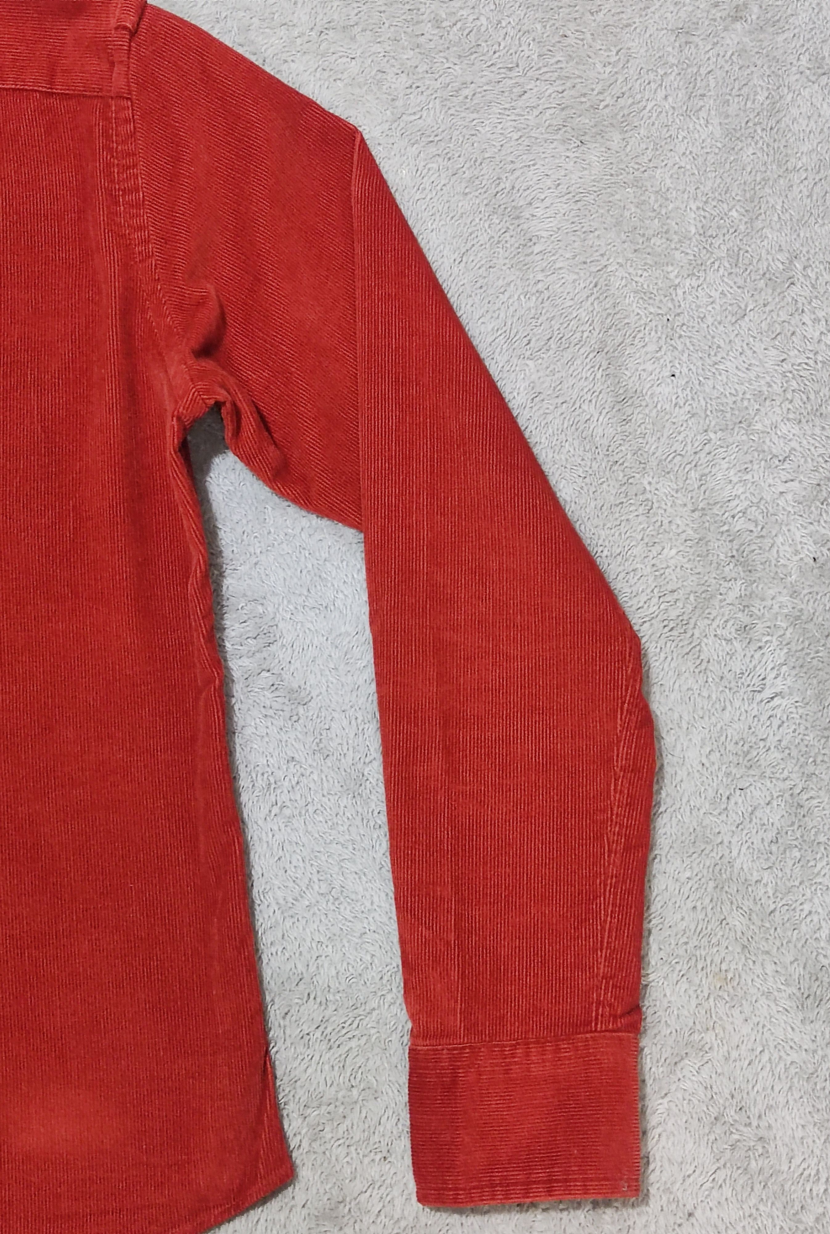 Polo Ralph Lauren VTG Polo Sport Ralph Lauren Sportswoman Red Corduroy Shirt Size S / US 4 / IT 40 - 9 Thumbnail