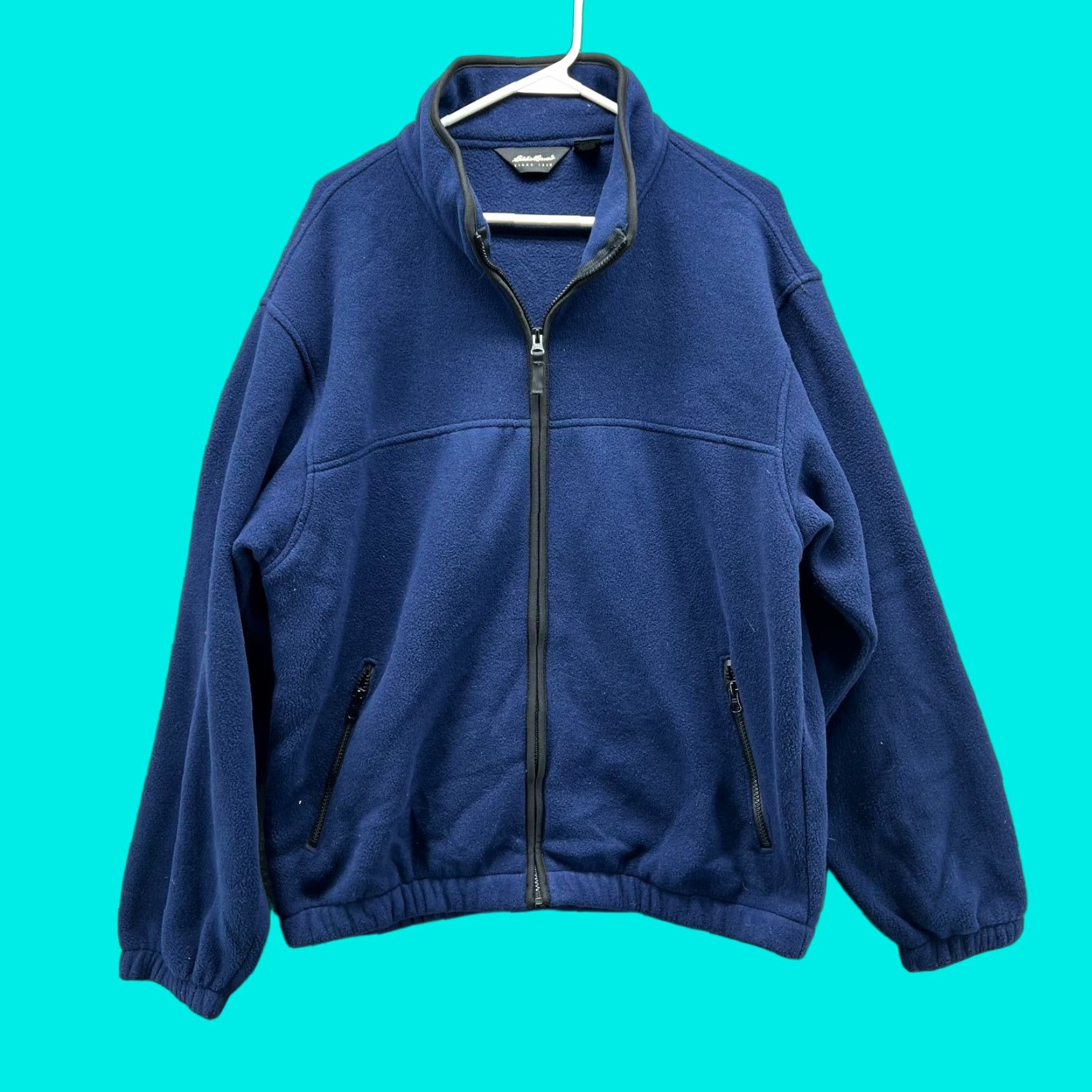 Eddie Bauer VINTAGE Eddie Bauer Jacket Mens M Blue Full Zip Sherpa Fleece Polartec Parka Winter Regular Size US M / EU 48-50 / 2 - 1 Thumbnail