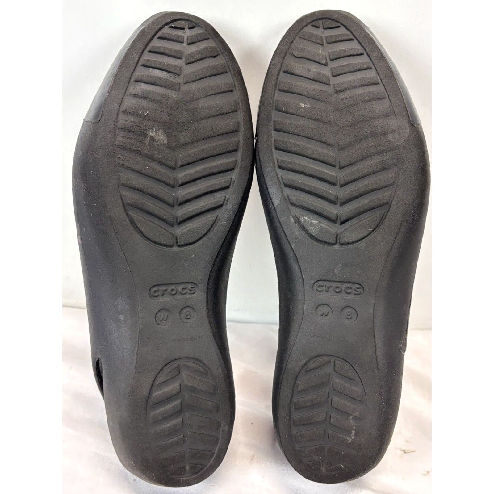 Crocs Crocs Black Sienna Shiny Cap Toe Comfort Ballet Flats Women Size 8 Size ONE SIZE - 5 Thumbnail