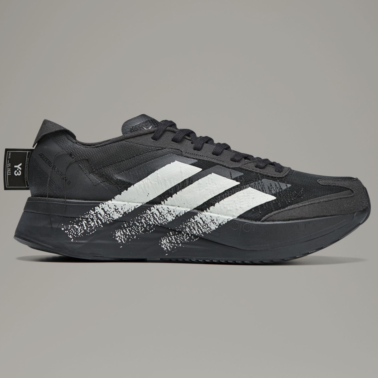 Y-3 12.5 Adidas Y-3 Boston 11 Black White IE9395 Sneakers Size US 12.5 / EU 45-46 - 2 Thumbnail