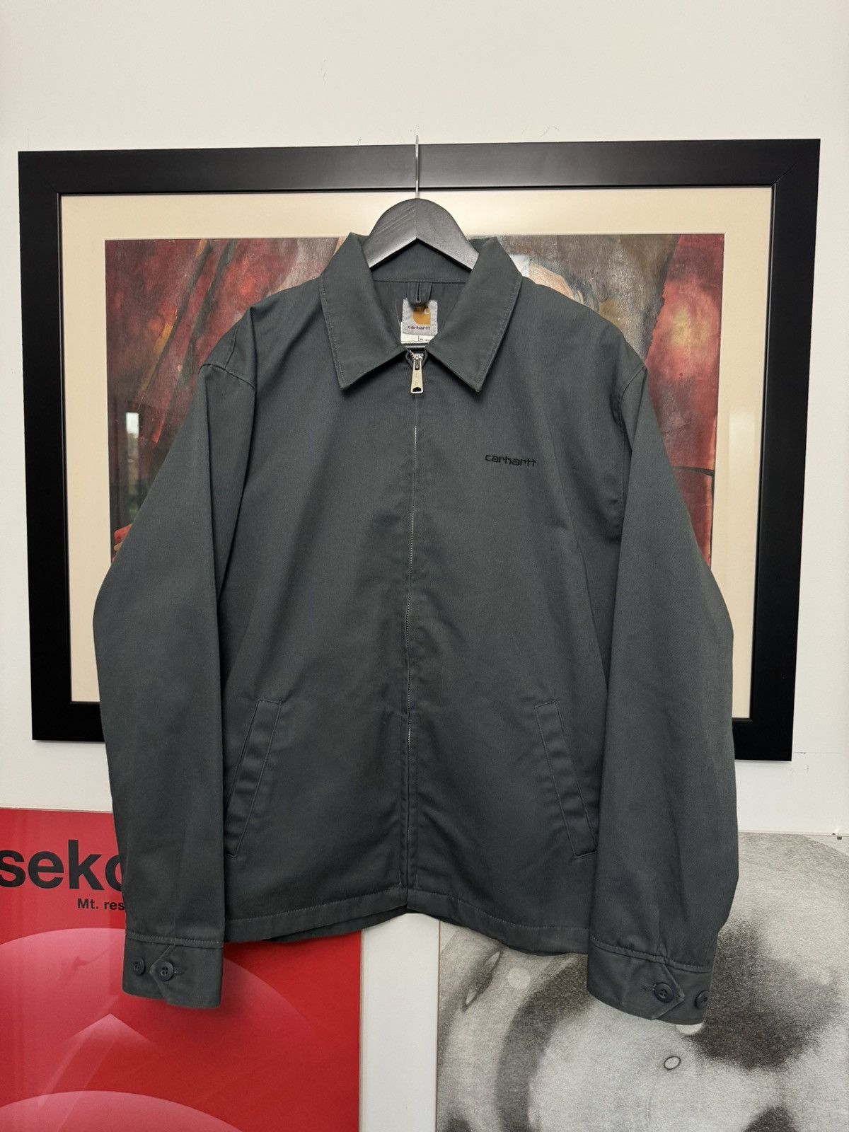 Carhartt Carhartt Workwear Detroit Jacket Gray Vintage Basic Hype Size US L / EU 52-54 / 3 - 1 Thumbnail