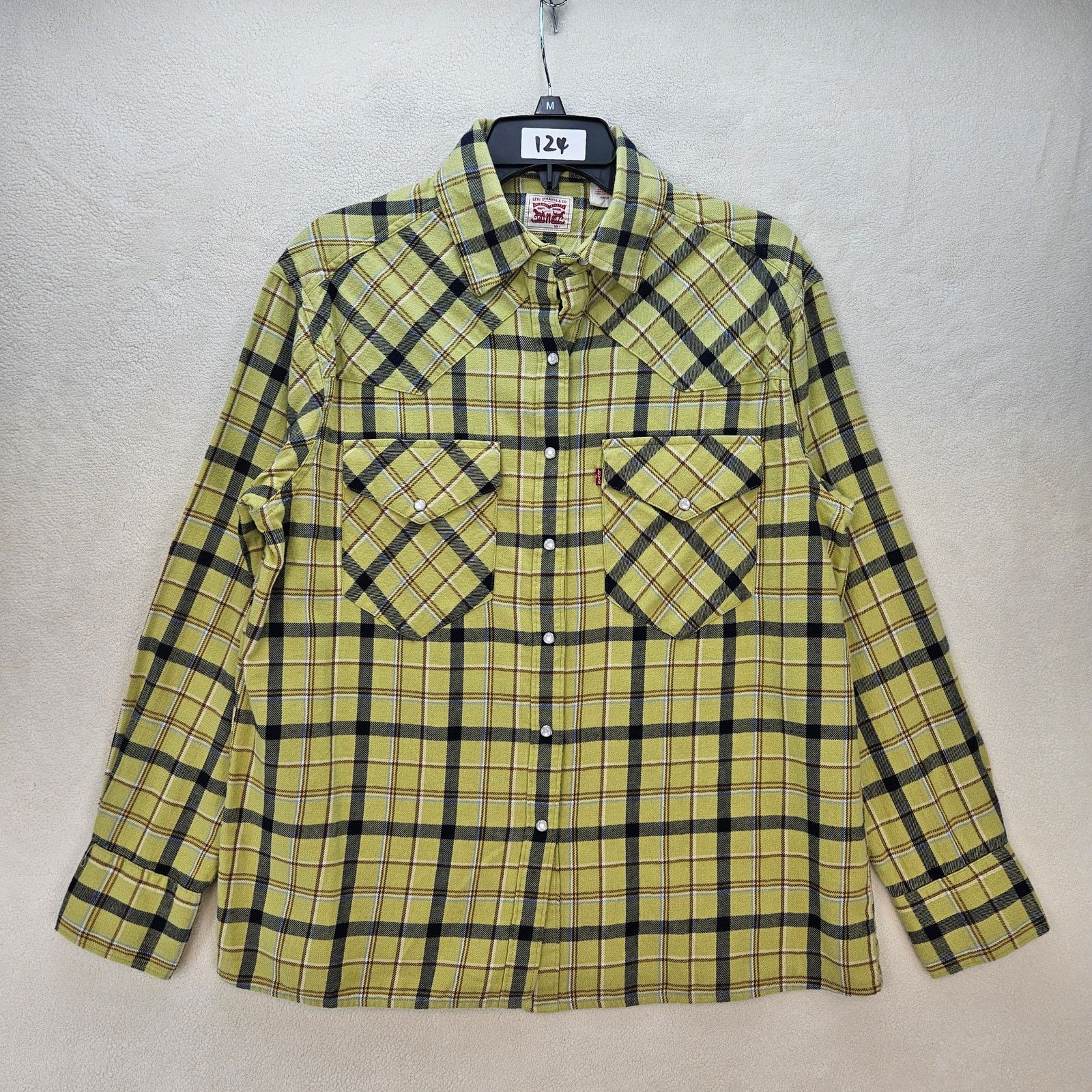 Levi's LEVI'S DYLAN WOMEN'S SMALL OVERSIZED WESTERN SHIRT PLAID Size S / US 4 / IT 40 - 1 Thumbnail