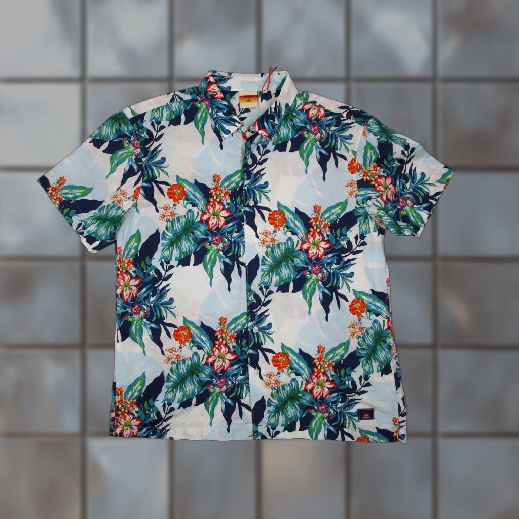 Superdry VINTAGE Superdry Hawaiian Shirt Mens 2XL Short Sleeve Button-Up Cotton Beach Tropical Summer Blue Size US XXL / EU 58 / 5 - 1 Thumbnail