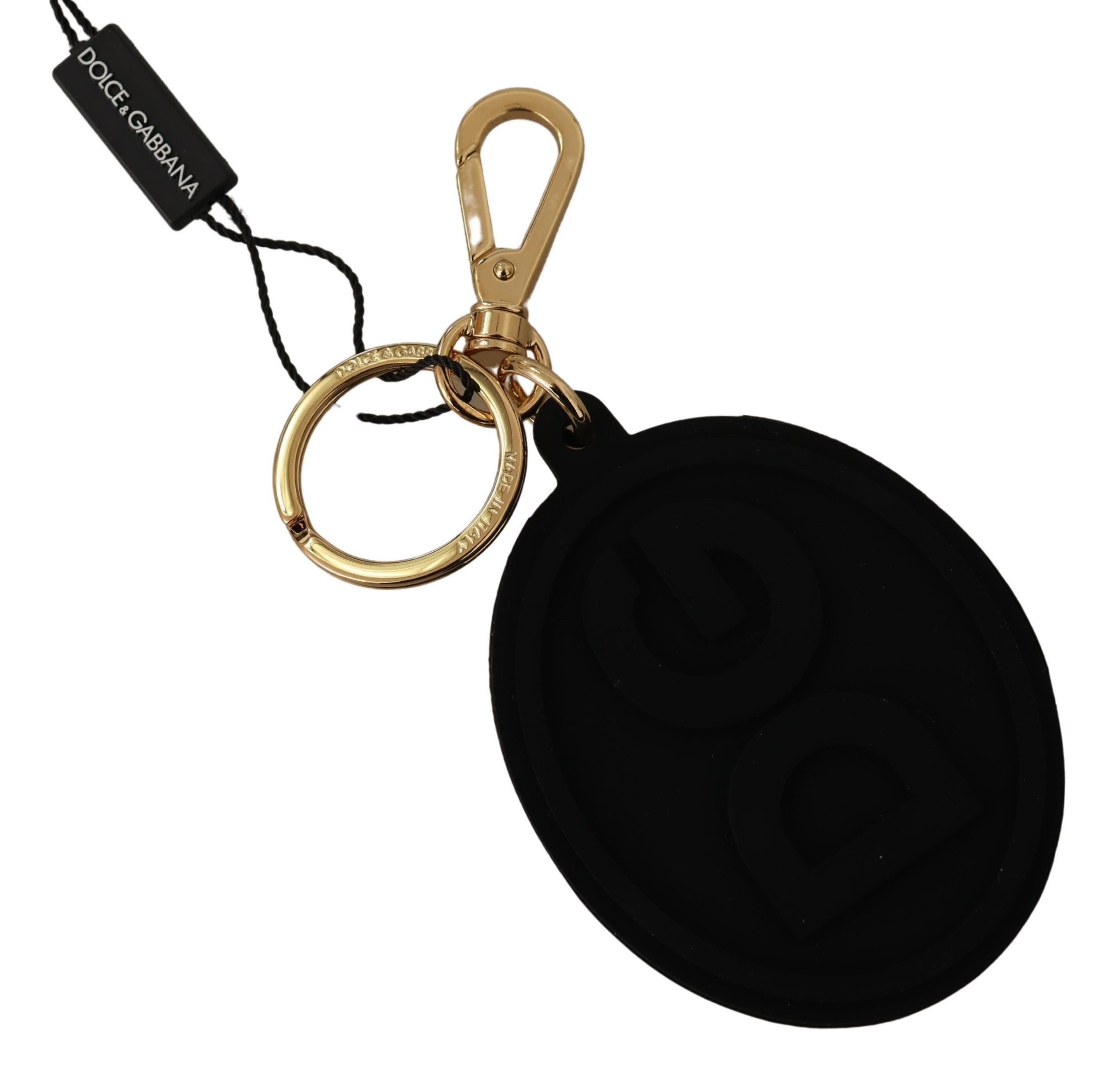 Elegant Black and Gold Keychain Men's Accessory