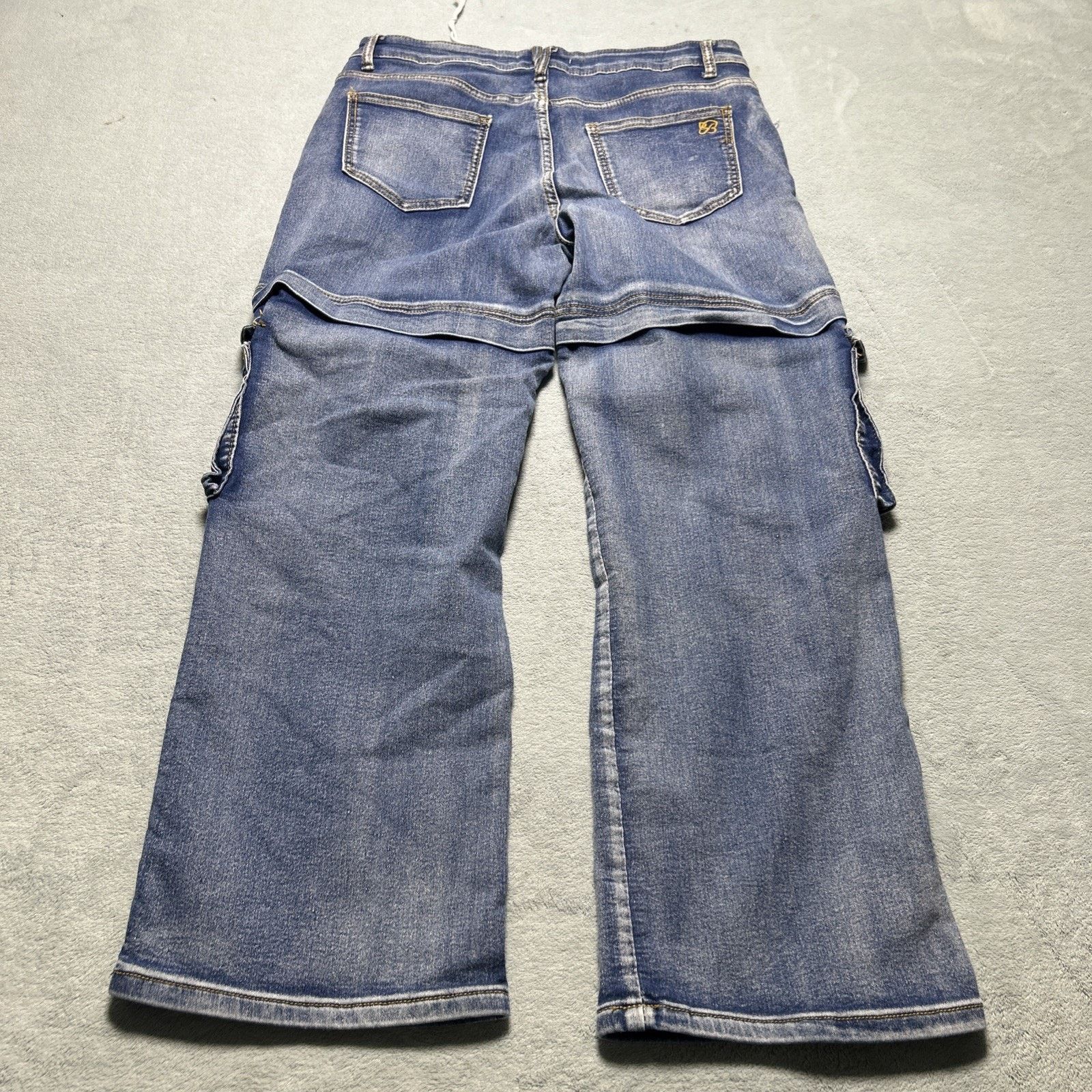 Levi's Y2K 2000s Beyond Baggy Cargo Jeans Womens 13 36x27 Hamilton Size 36" / US 14 / IT 50 - 11 Thumbnail