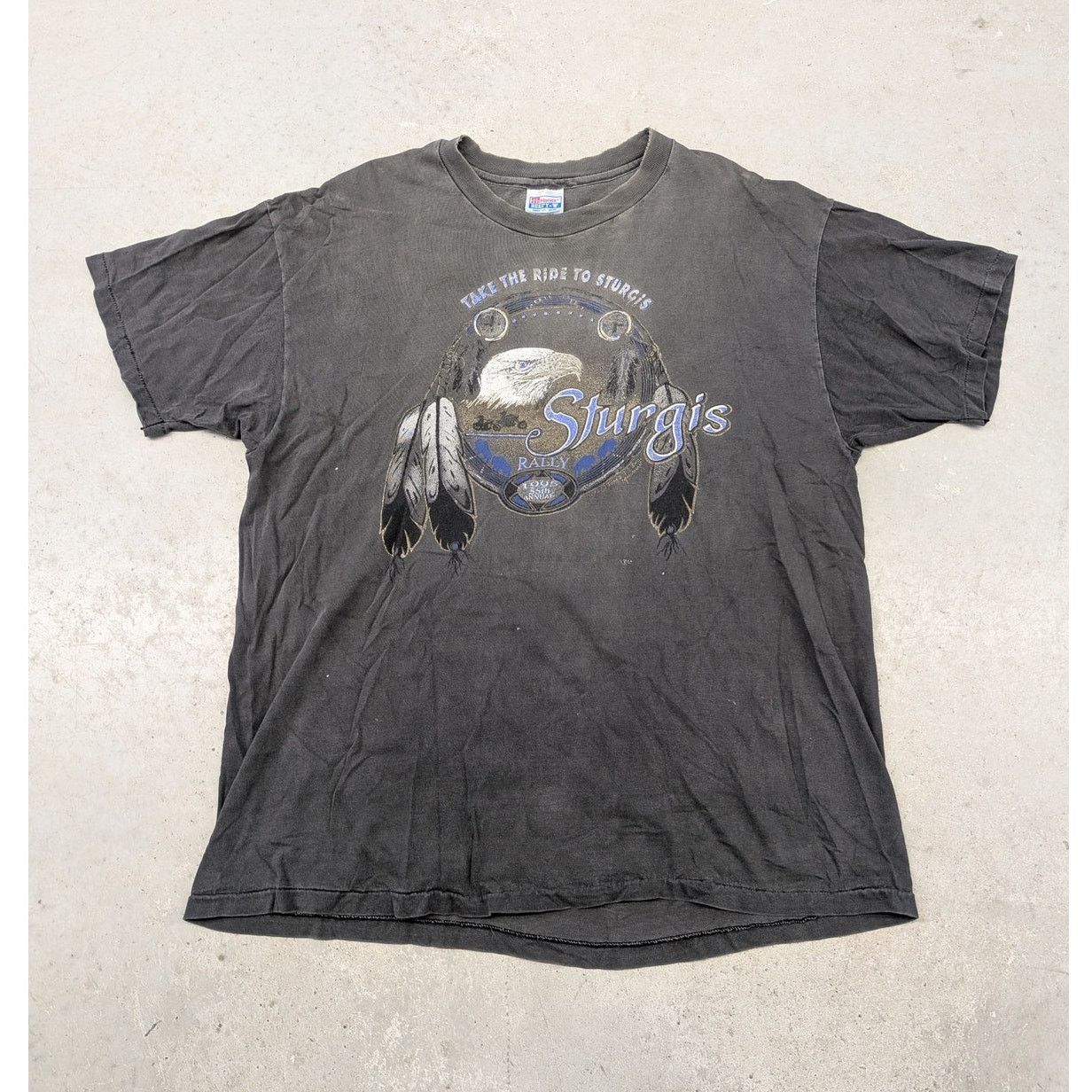 Hanes × Harley Davidson × Vintage Vintage 1995 Sturgis 55th Motorcycle Rally t-shirt Size US XXL / EU 58 / 5 - 1 Thumbnail