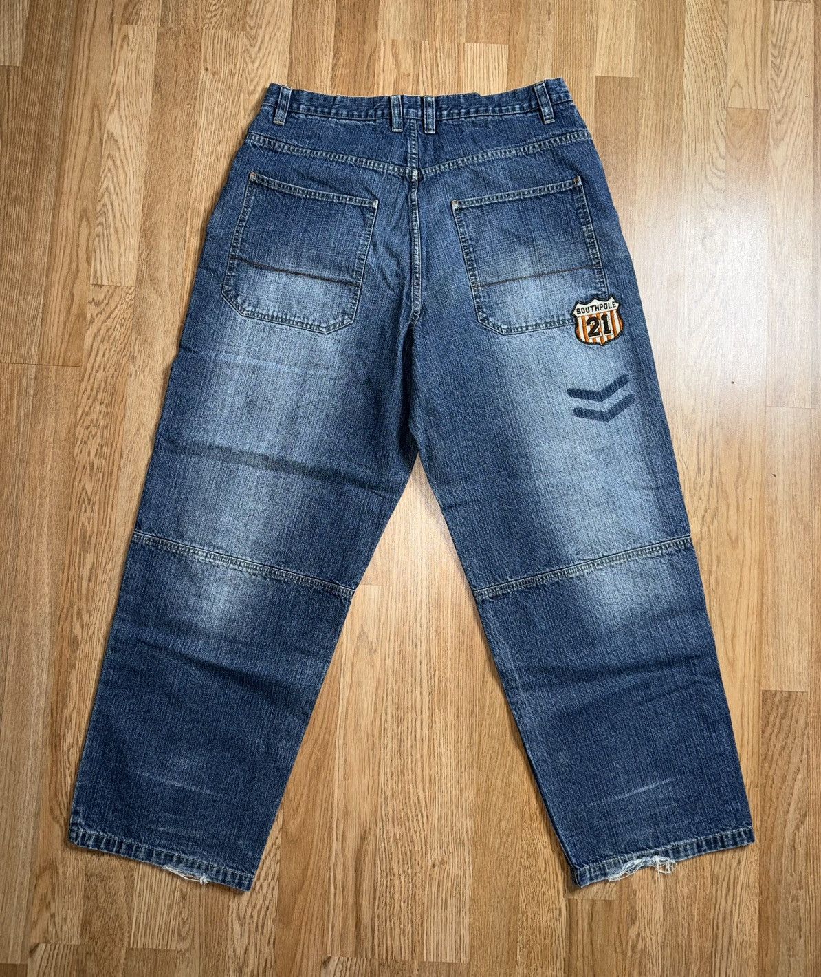Southpole Southpole Embroidered Patched Blue Jeans Vintage Y2K 36X30.5 Size US 36 / EU 52 - 2 Thumbnail