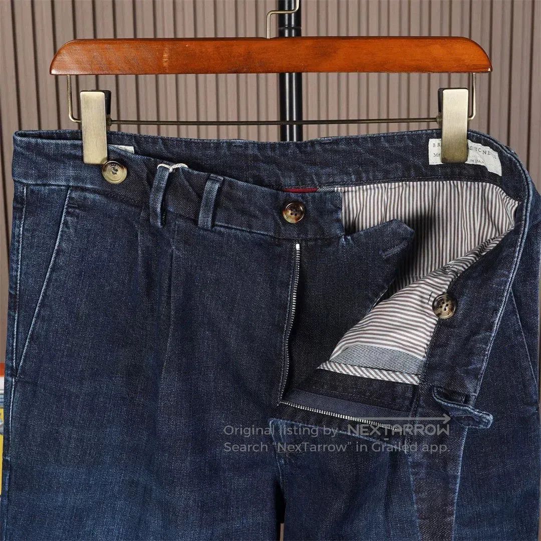 Brunello Cucinelli Brunello Cucinelli Men's Indigo Jeans. Size US 30 / EU 46 - 6 Thumbnail