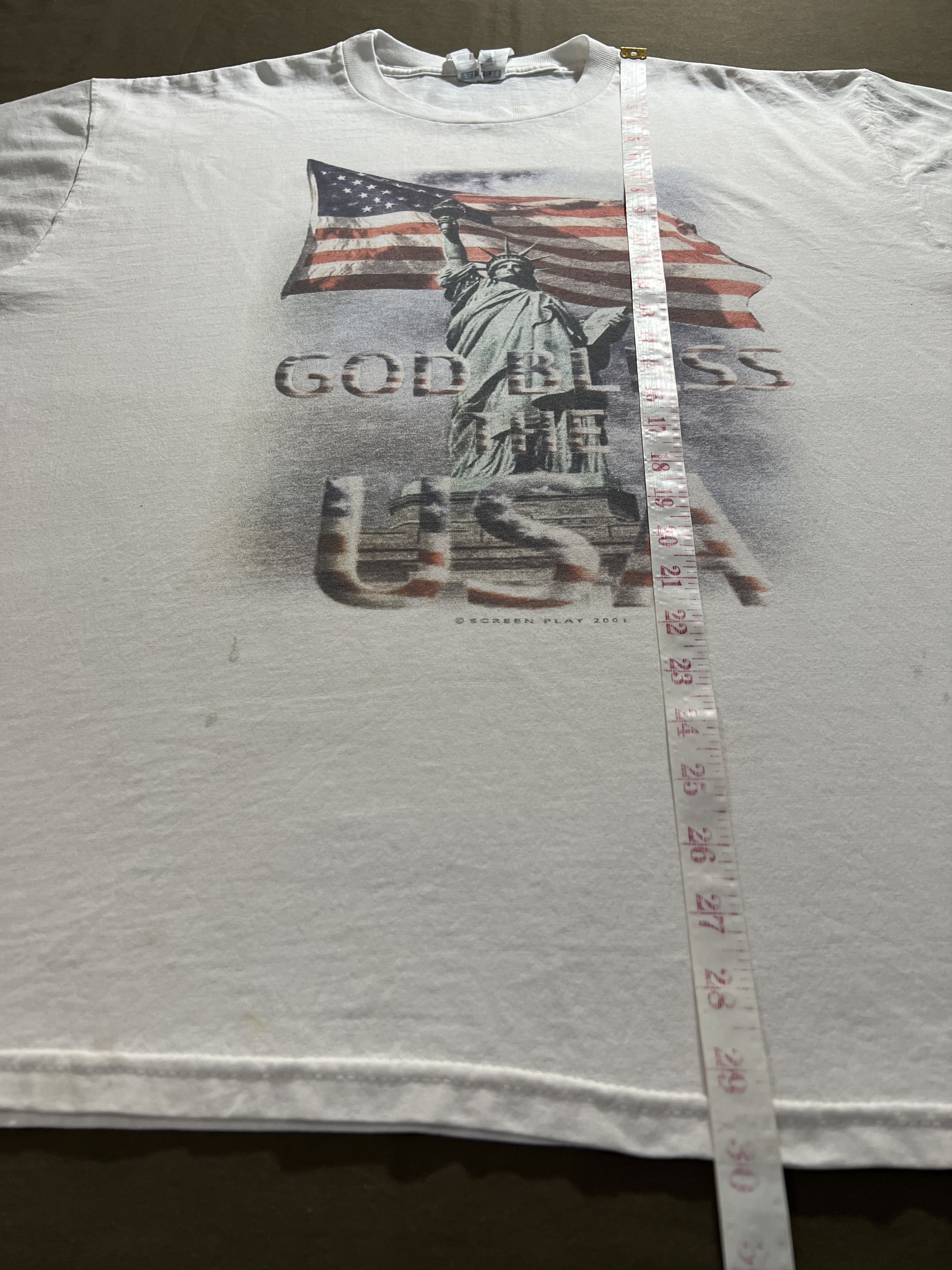 Band Tees × Vintage Vtg God Bless theUSA Lee Greenwood ScreenPlay Bill Monroe Size US XL / EU 56 / 4 - 12 Thumbnail
