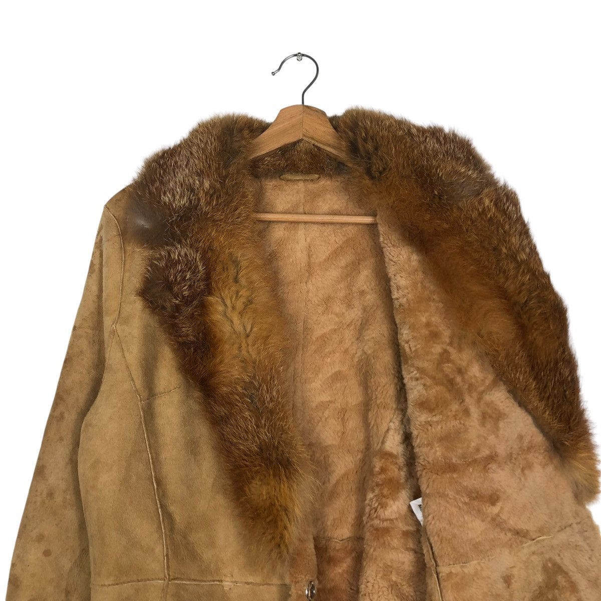 Vintage 🔥VINTAGE LEATHER JACKET SHEARLING MINK FUR L&R SPAIN Size US M / EU 48-50 / 2 - 14 Thumbnail