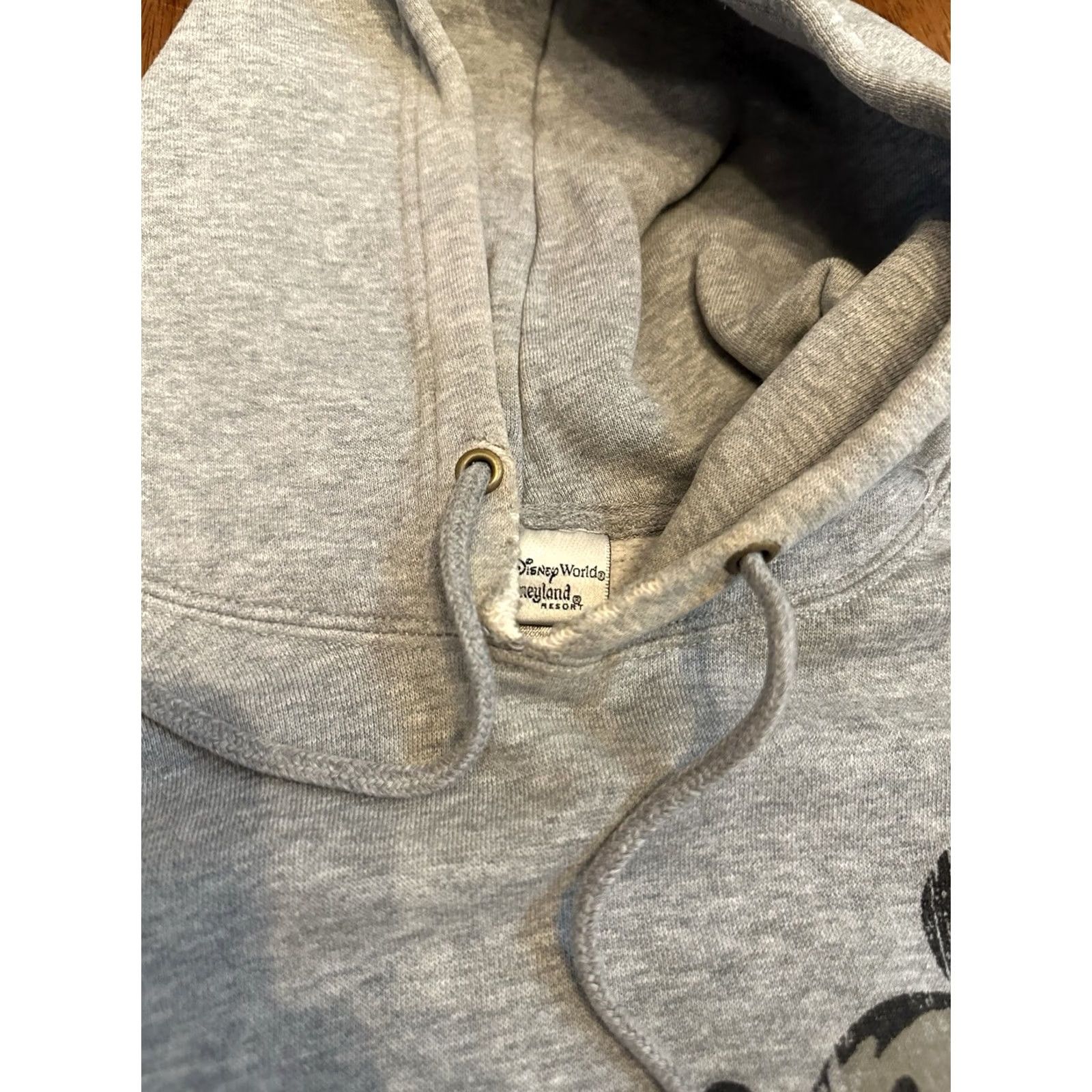 Disney VINTAGE Disneyland Resort Mickey Hoodie Walt Disney World Sweatshirt Large Gray Size US L / EU 52-54 / 3 - 6 Thumbnail