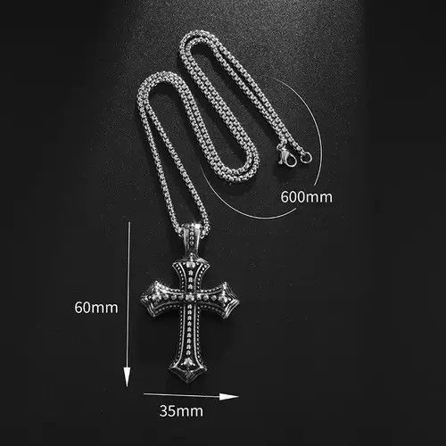 Jewelry Komuro x Honji Cross Gothic Punk Rock Style Chain Necklace Size ONE SIZE - 3 Thumbnail