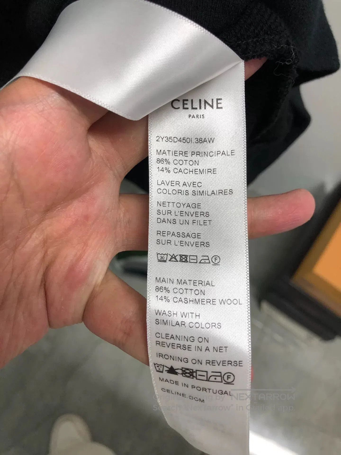 Celine Celine Black Hoodie with Embroidery. Size L / US 10 / IT 46 - 6 Thumbnail