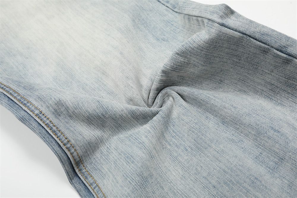 Japanese Brand × Jean Washed men's cleanfit distressed loose scimitar jeans Size US 32 / EU 48 - 6 Thumbnail