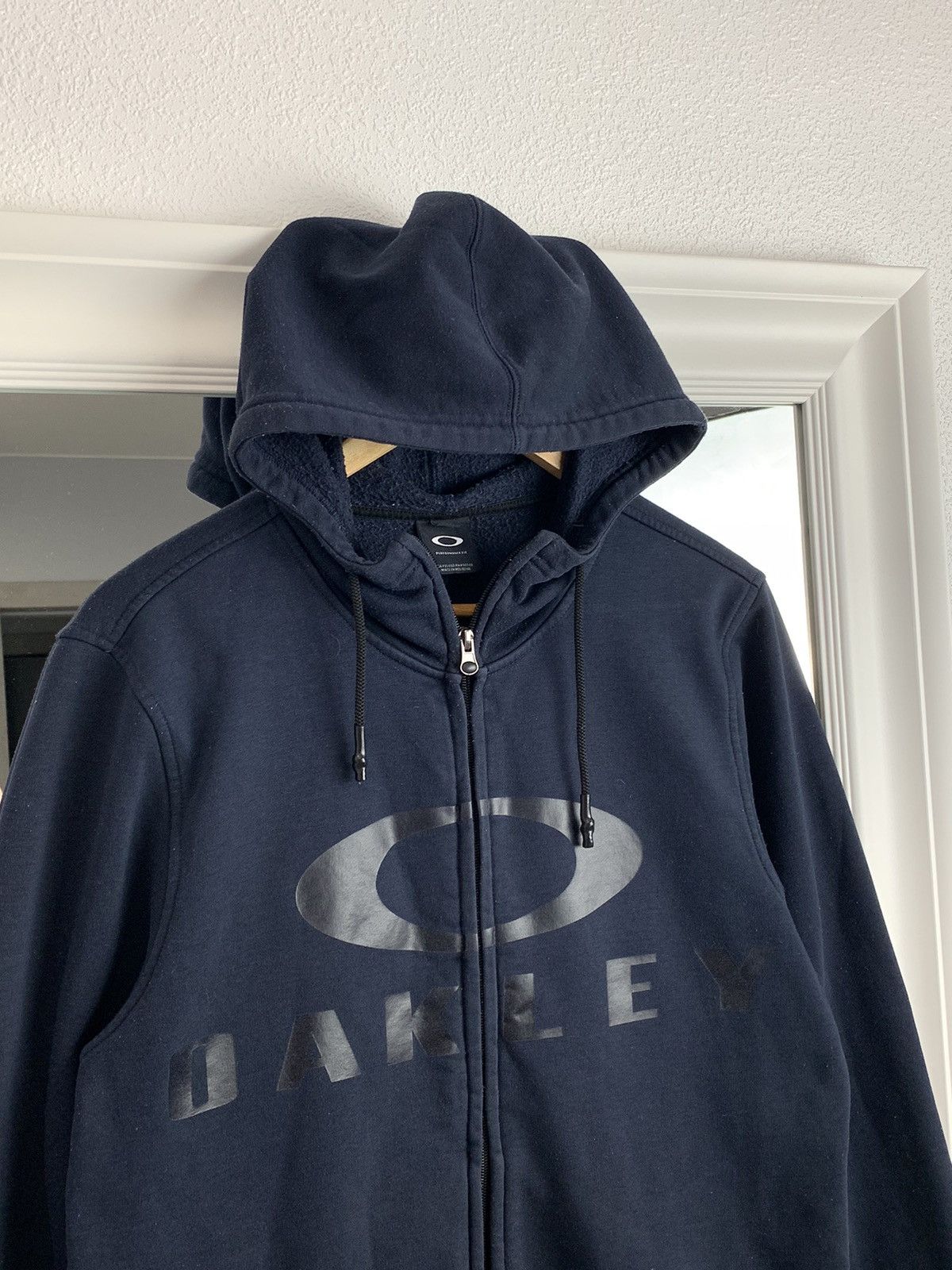 Oakley Zip Hoodie Big Logo Hoodie Size:L
