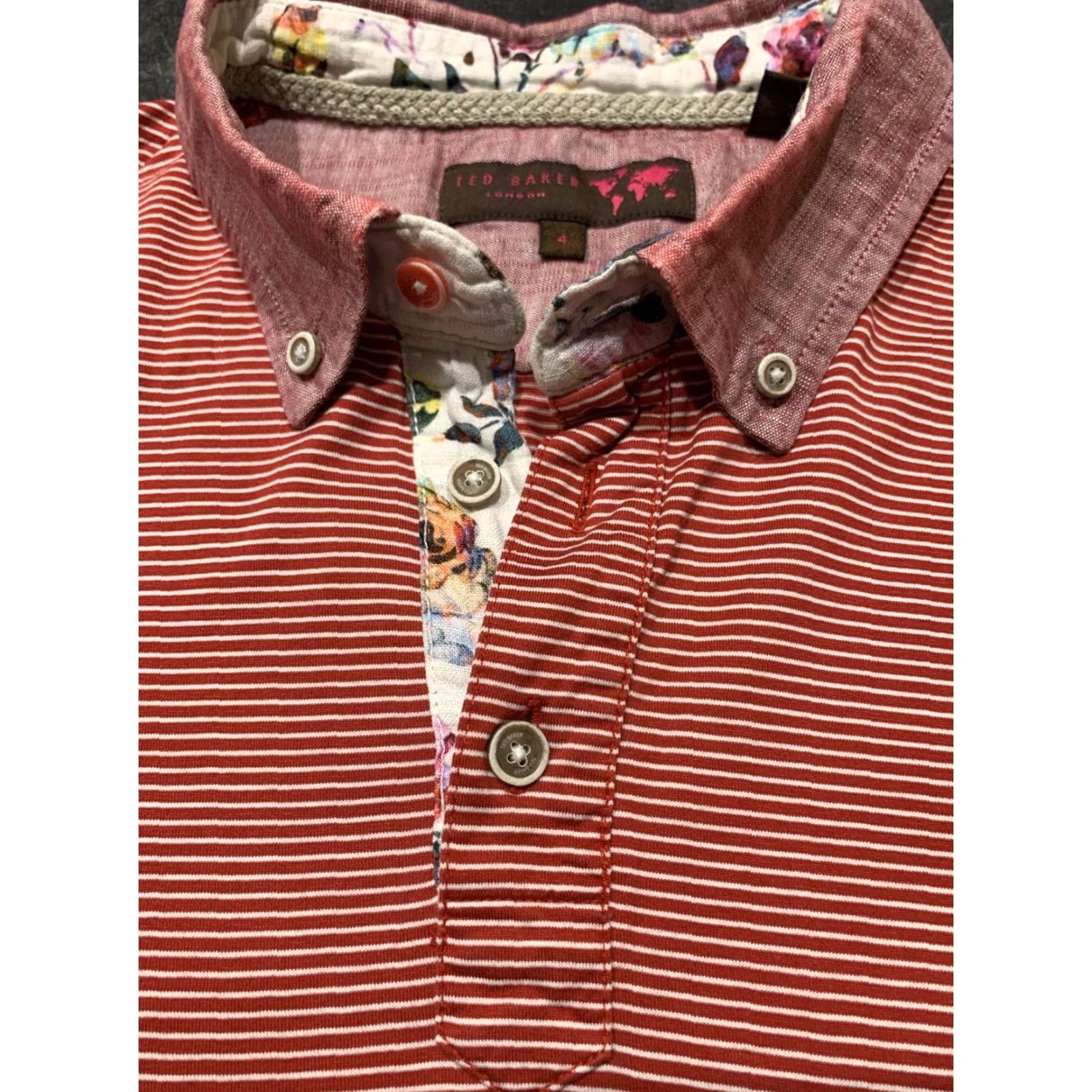 Ted Baker Ted Baker Polo Shirt Men Size 4 Short Sleeve Multicolor Preppy Embroidered Sports Size US S / EU 44-46 / 1 - 5 Thumbnail