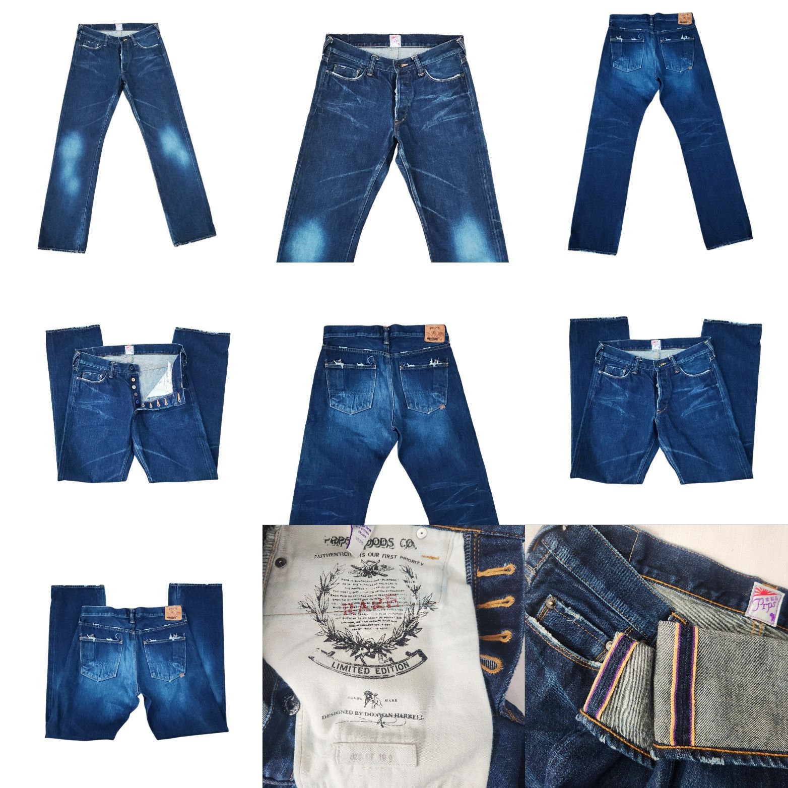 Prps PRPS Limited Edition Rare Japanese Selvedge denim 20 of 109 Size US 31 - 17 Thumbnail