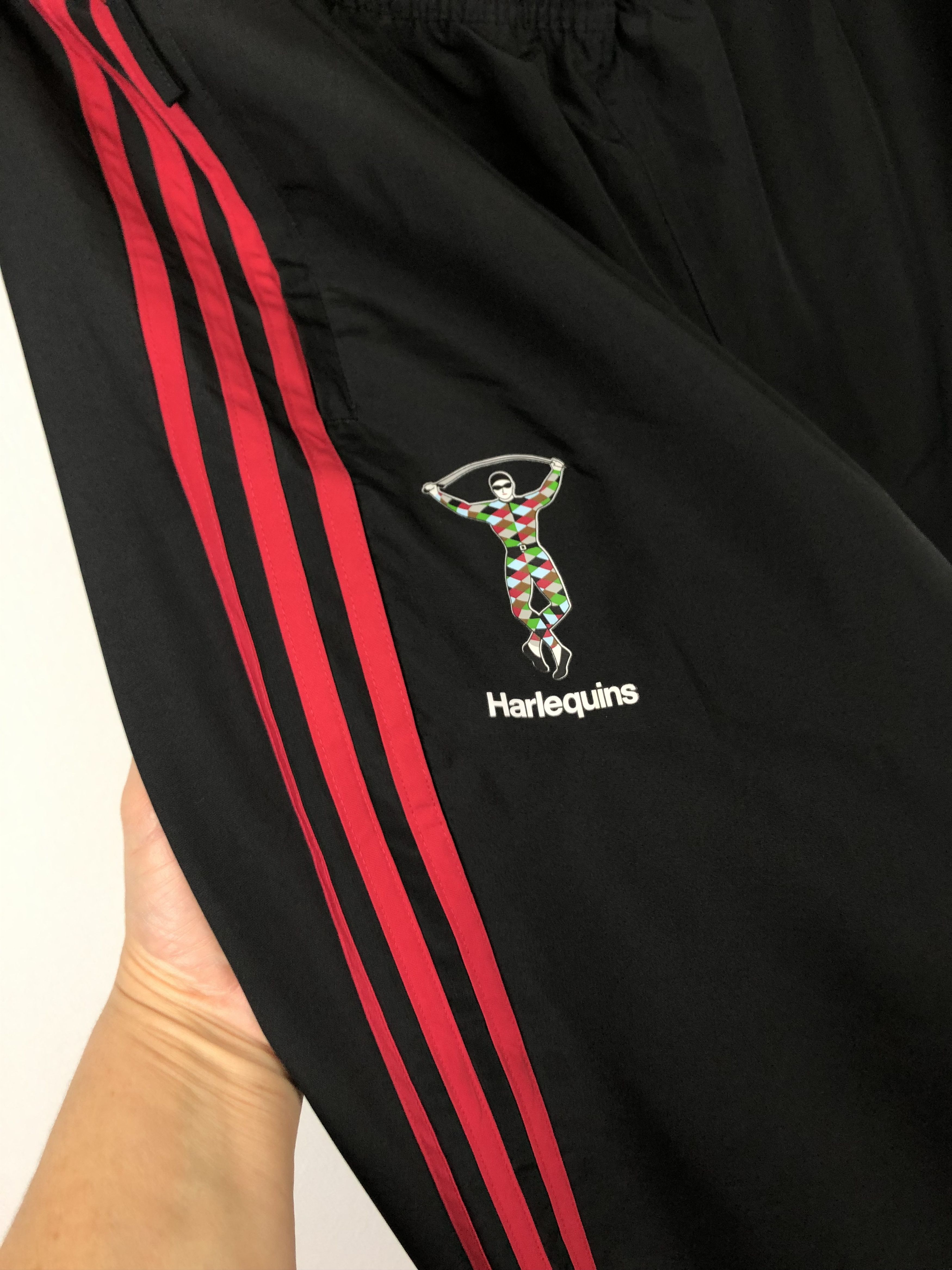 Adidas Adidas Harlequins Rugby Union Track Pants Black Sweatpants Size US 38 / EU 54 - 6 Thumbnail