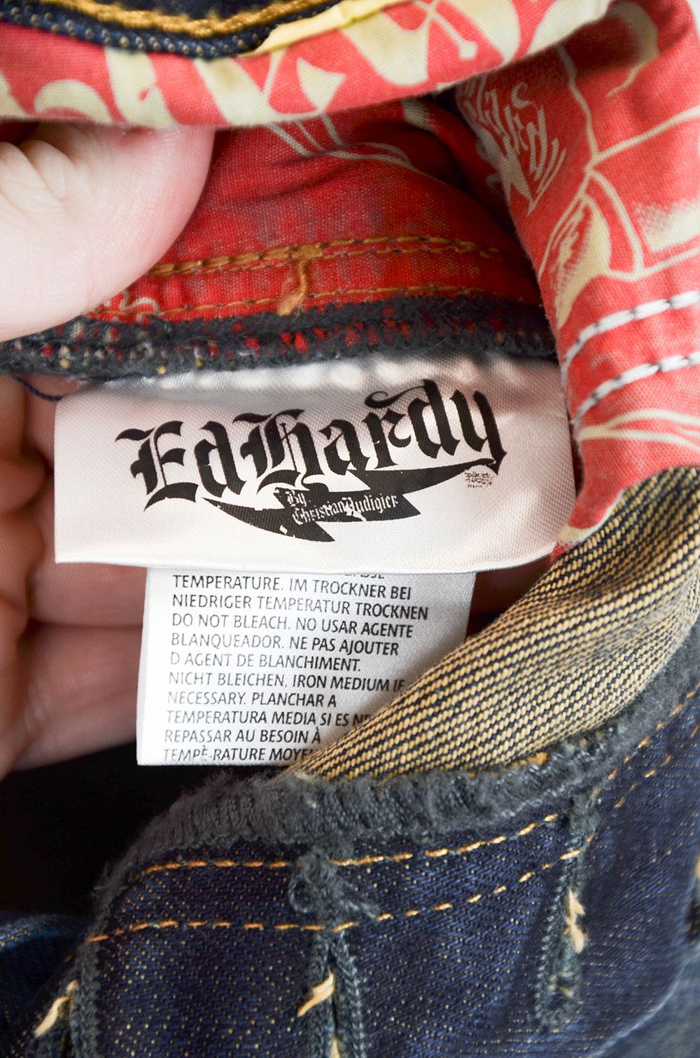 Ed Hardy ED HARDY Distressed Jeans - 32 Size US 32 / EU 48 - 11 Thumbnail