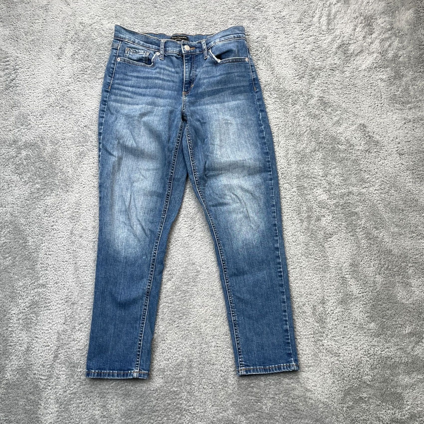 Banana Republic Banana Republic Jeans Womens 27 Blue Skinny Leg Denim Cotton Stretch 5-Pocket Zipper Button Logo Size 30" / US 8 / IT 44 - 2 Thumbnail