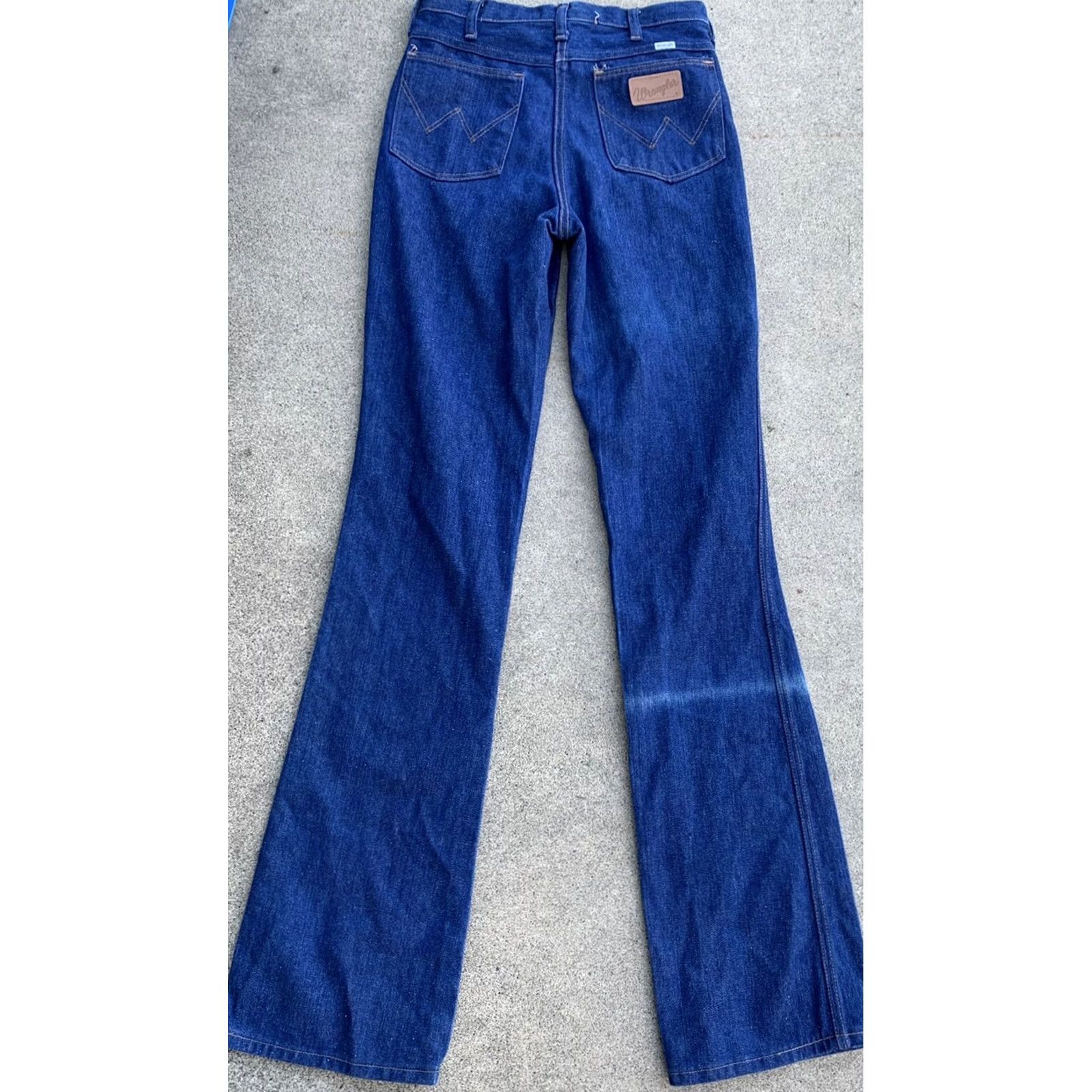 Wrangler VINTAGE Wrangler Jeans Talon Zipper 945 DEN 29 X 38 Cowboy Core Jeans Mens Denim 70s Flared Western Bell Bottomance Size US 29 - 6 Thumbnail