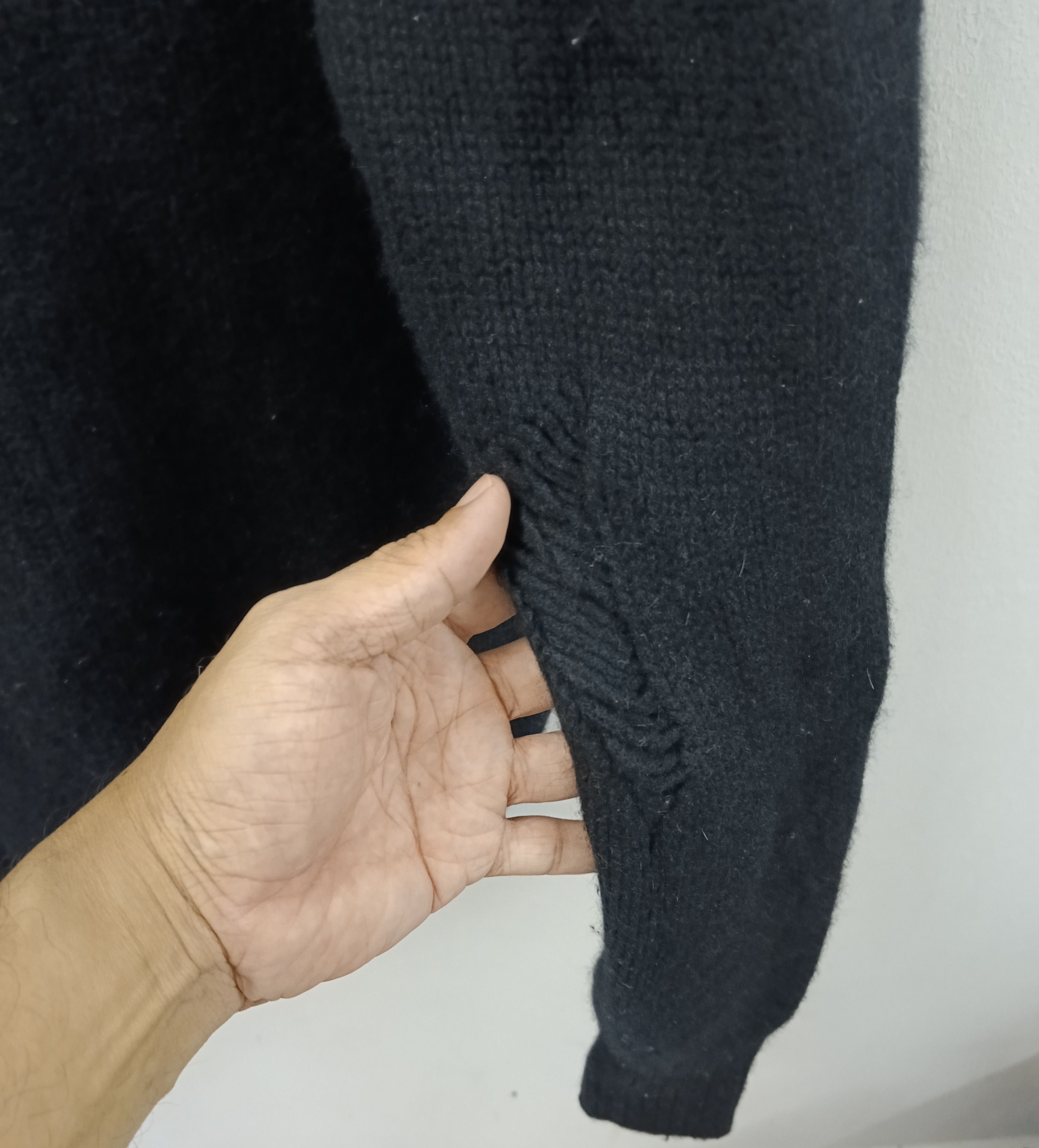 Saint Laurent Paris Hedi Slimane Saint Laurent Paris FW16 Black Knit Sweater Size XS / US 0-2 / IT 36-38 - 9 Thumbnail