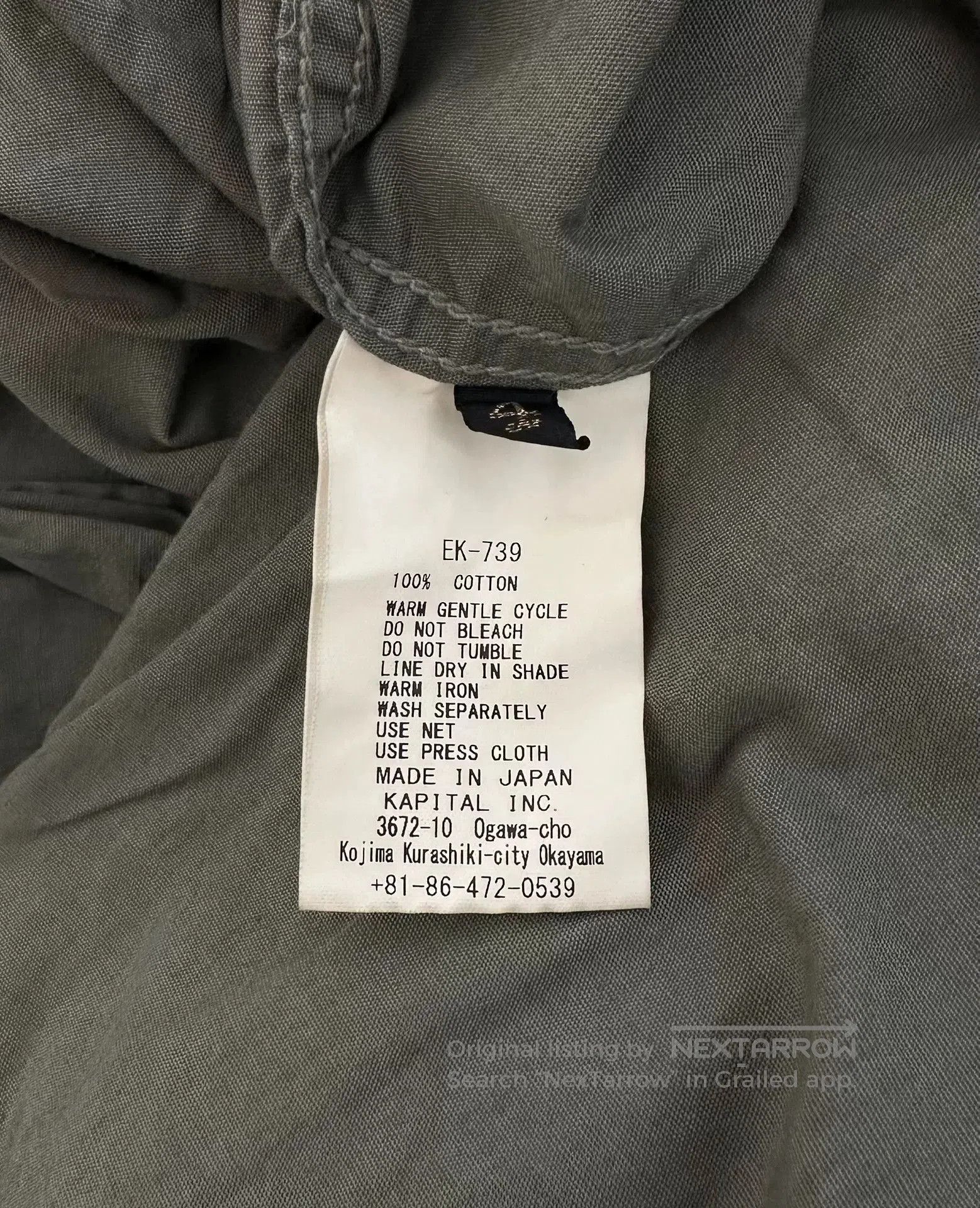 Kapital kapital long sleeve military shirt. Size US S / EU 44-46 / 1 - 4 Thumbnail