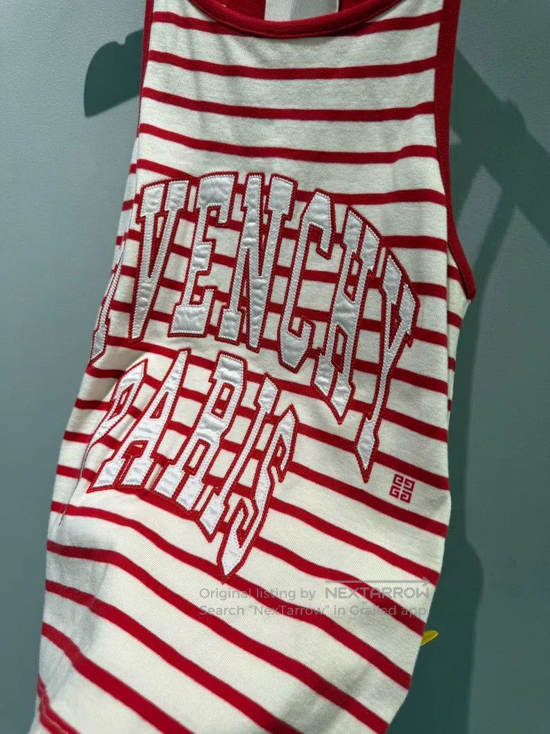 Givenchy Givenchy FW23 Color Block Logo Red and White Striped Print Size US S / EU 44-46 / 1 - 4 Thumbnail