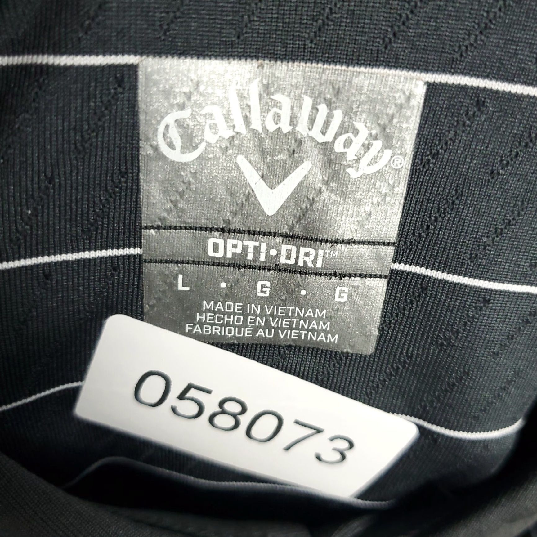 Callaway Callaway Polo Shirt Mens Size Large Gray Striped Opti Dri Fit Golf Short Sleeve * Size US L / EU 52-54 / 3 - 8 Thumbnail