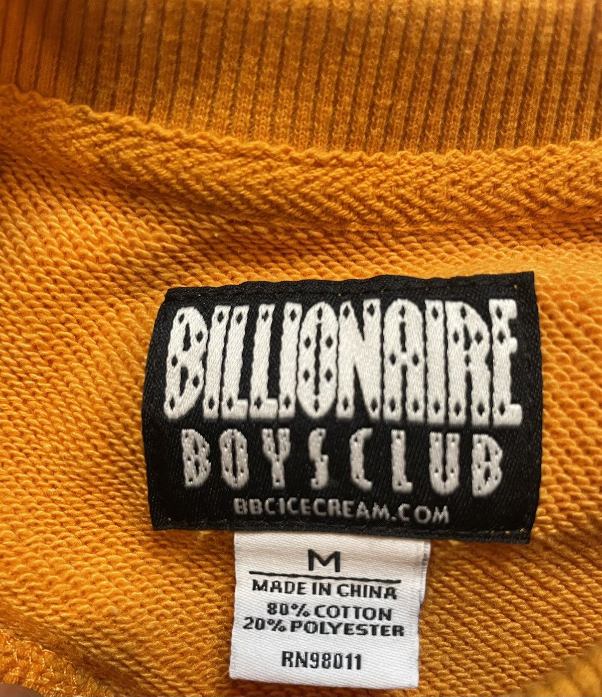 Billionaire Boys Club Billionaire Boys Club Orange Mens Sweatshirt Size US M / EU 48-50 / 2 - 3 Thumbnail