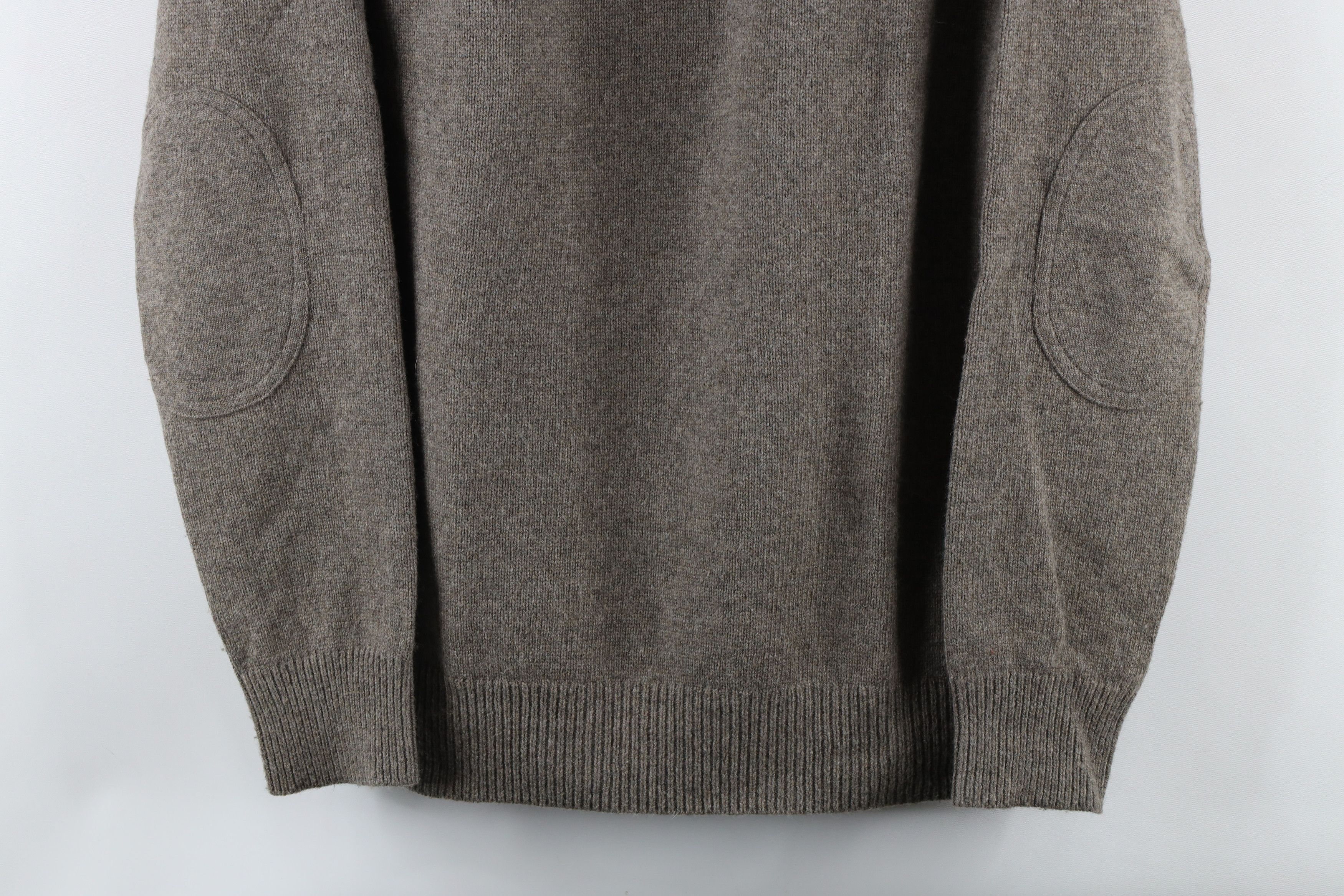 J.Crew × Vintage J Crew Wool Blend Knit Elbow Patch Half Zip Pullover Sweater Size US M / EU 48-50 / 2 - 3 Thumbnail