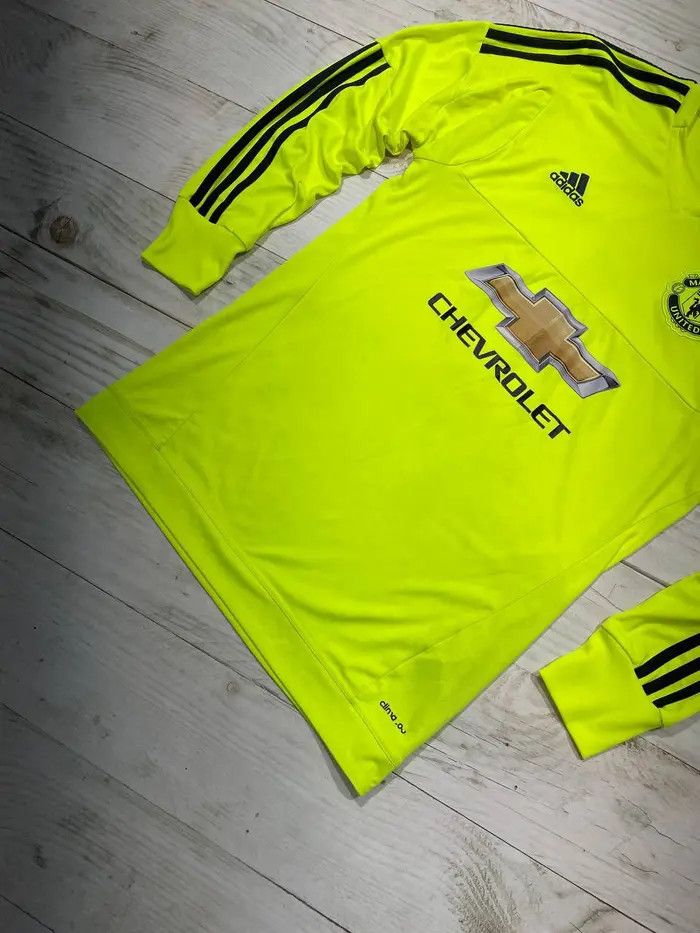 Adidas Manchester United 2015 2016 De Gea #1 Goalkeeper Jersey Size US M / EU 48-50 / 2 - 4 Thumbnail