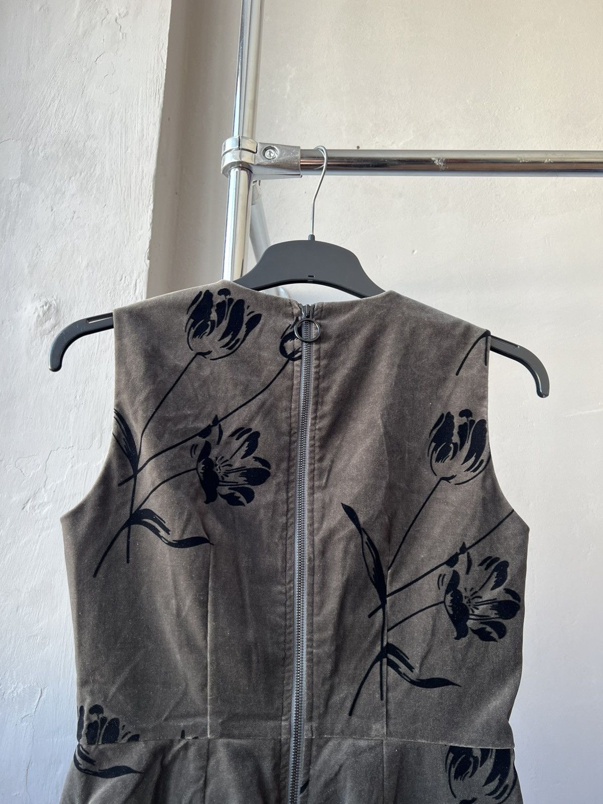Max Mara SPORT MAX MARA CODE VELOUR FLOWERS ART WOMEN DRESS US 8 Size M / US 6-8 / IT 42-44 - 16 Thumbnail