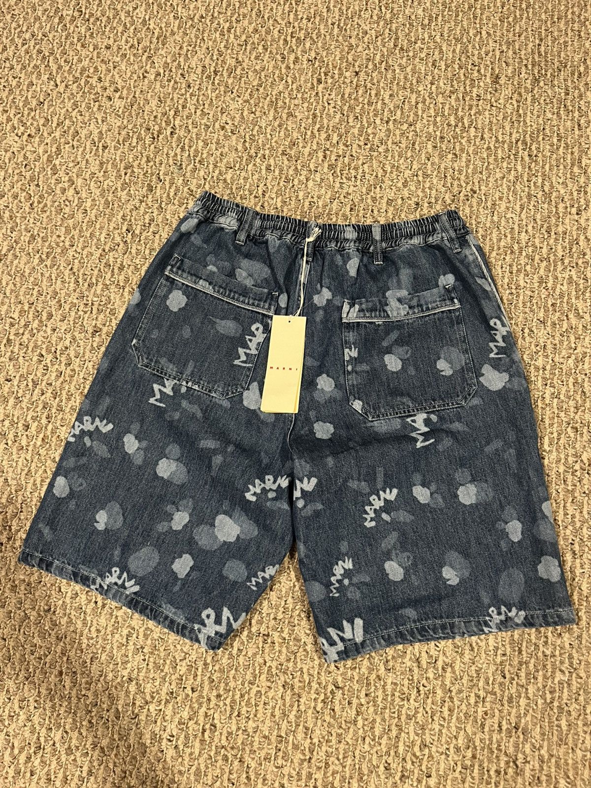 Marni Marni all over print denim shorts Size US 31 - 2 Thumbnail