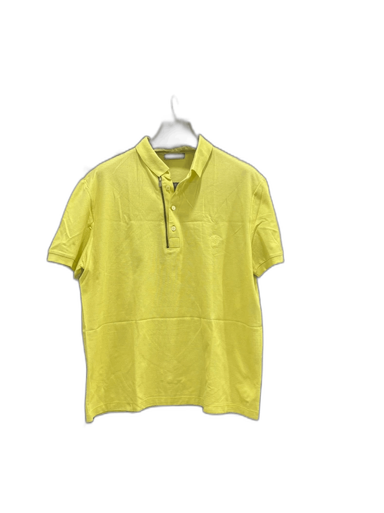 Versace Versace Short Sleeve Polo T-shirt with Zipper Size US XL / EU 56 / 4 - 1 Thumbnail
