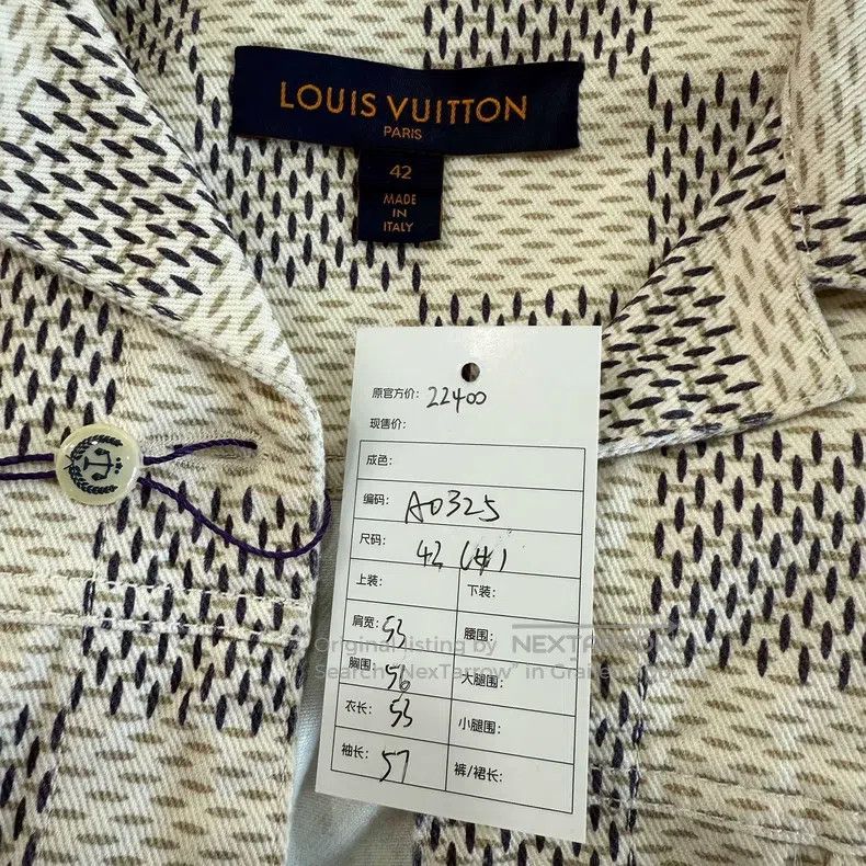 Louis Vuitton Louis Vuitton White checkerboard denim jacket Size US XS / EU 42 / 0 - 3 Thumbnail