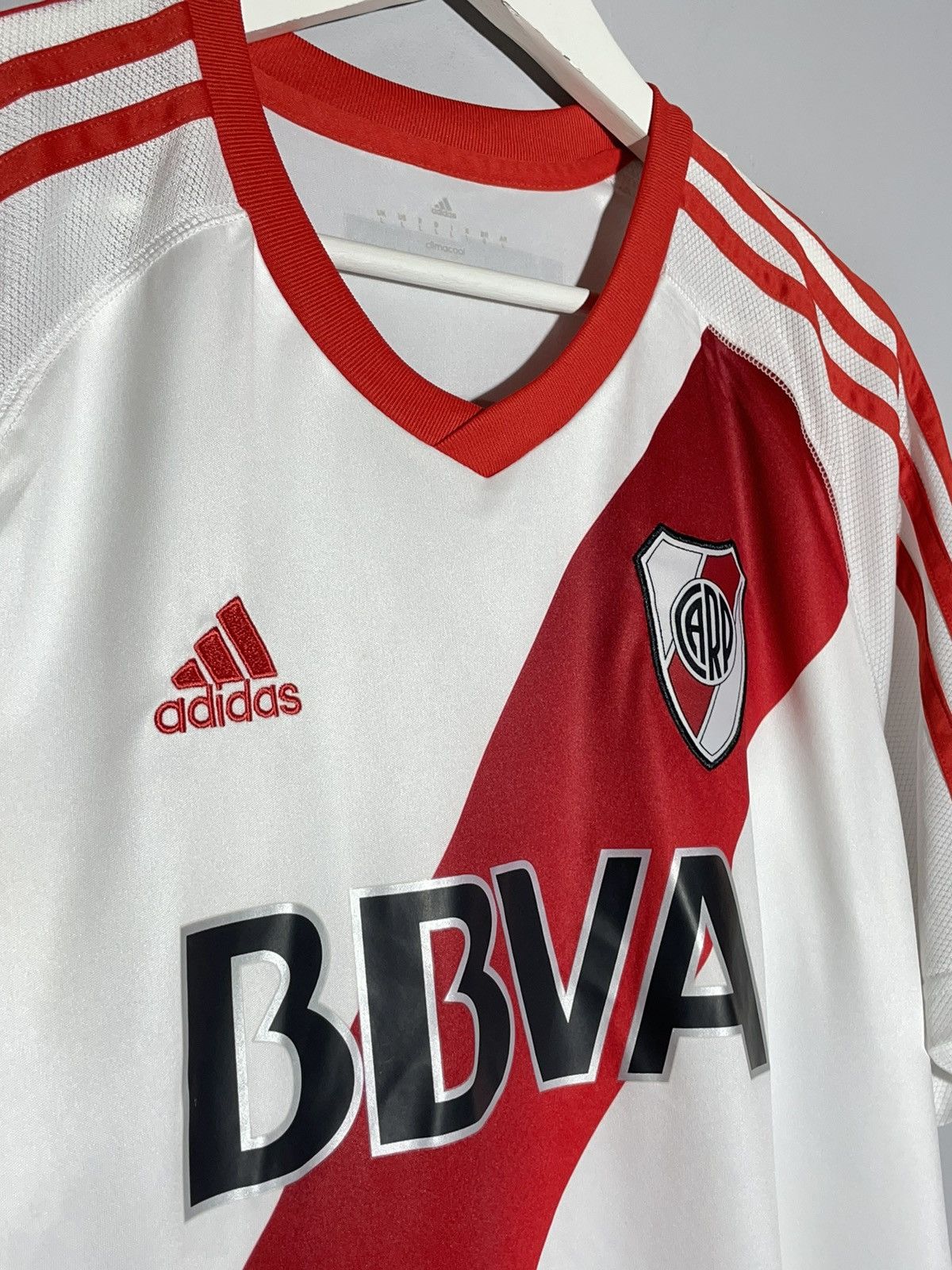 Adidas River Plate Adidas 2015/16 Home Y2k Football Shirt Size US L / EU 52-54 / 3 - 3 Thumbnail