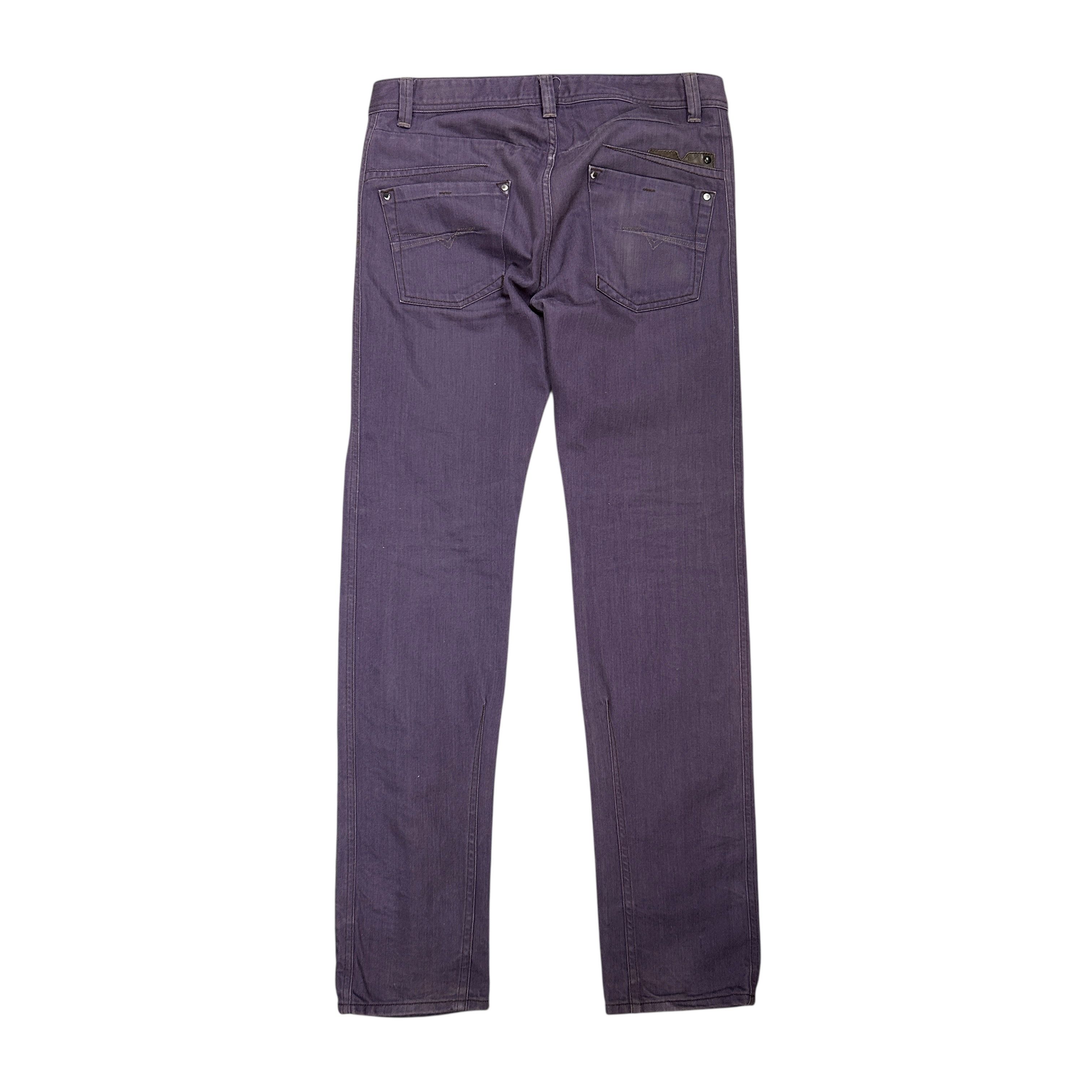 Diesel Diesel Darron Regular Slim Tapered Purple Denim Jeans W31L34 Size US 31 - 2 Thumbnail