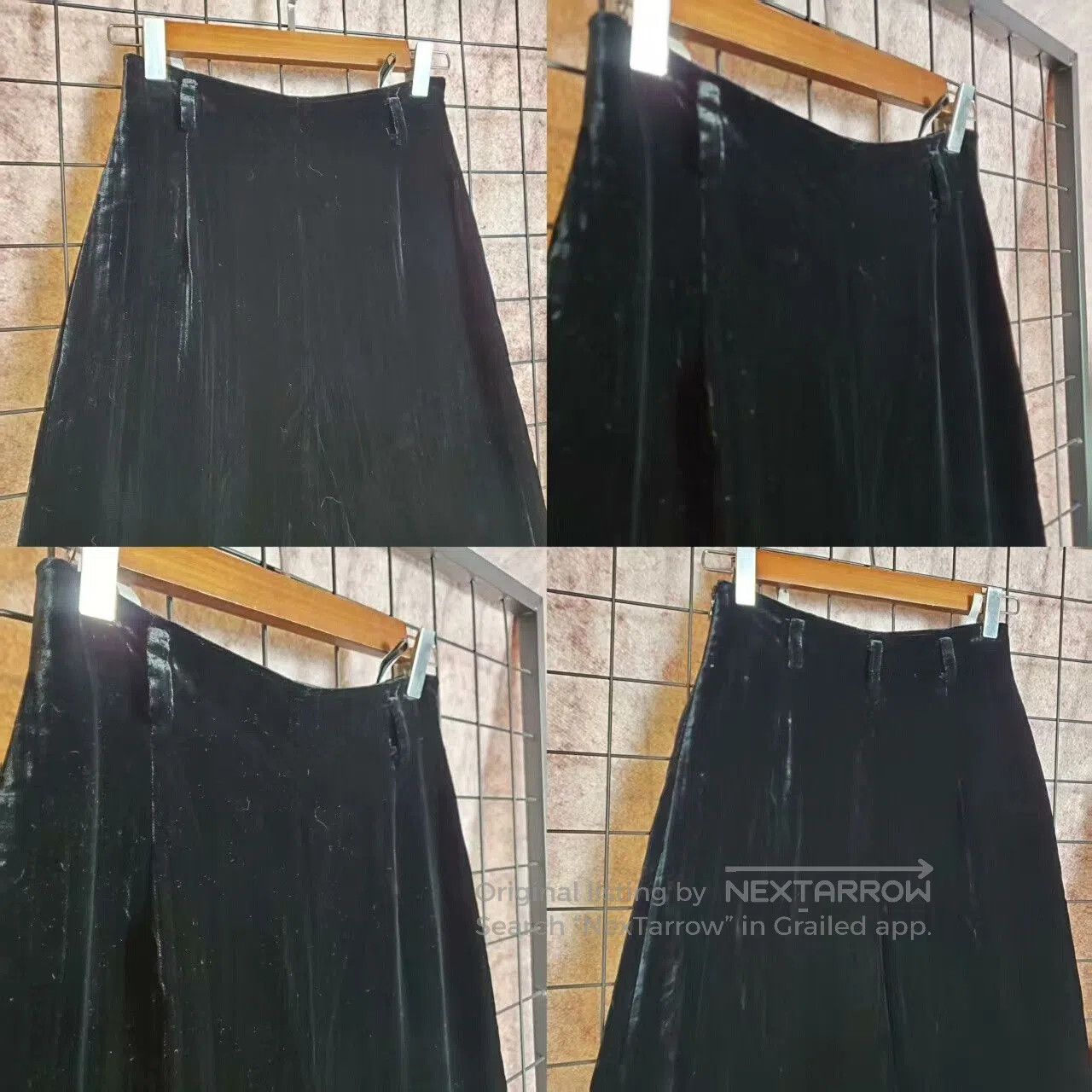 Dior Dior High Waist Velvet Wide Leg Pants. Size US 27 - 6 Thumbnail