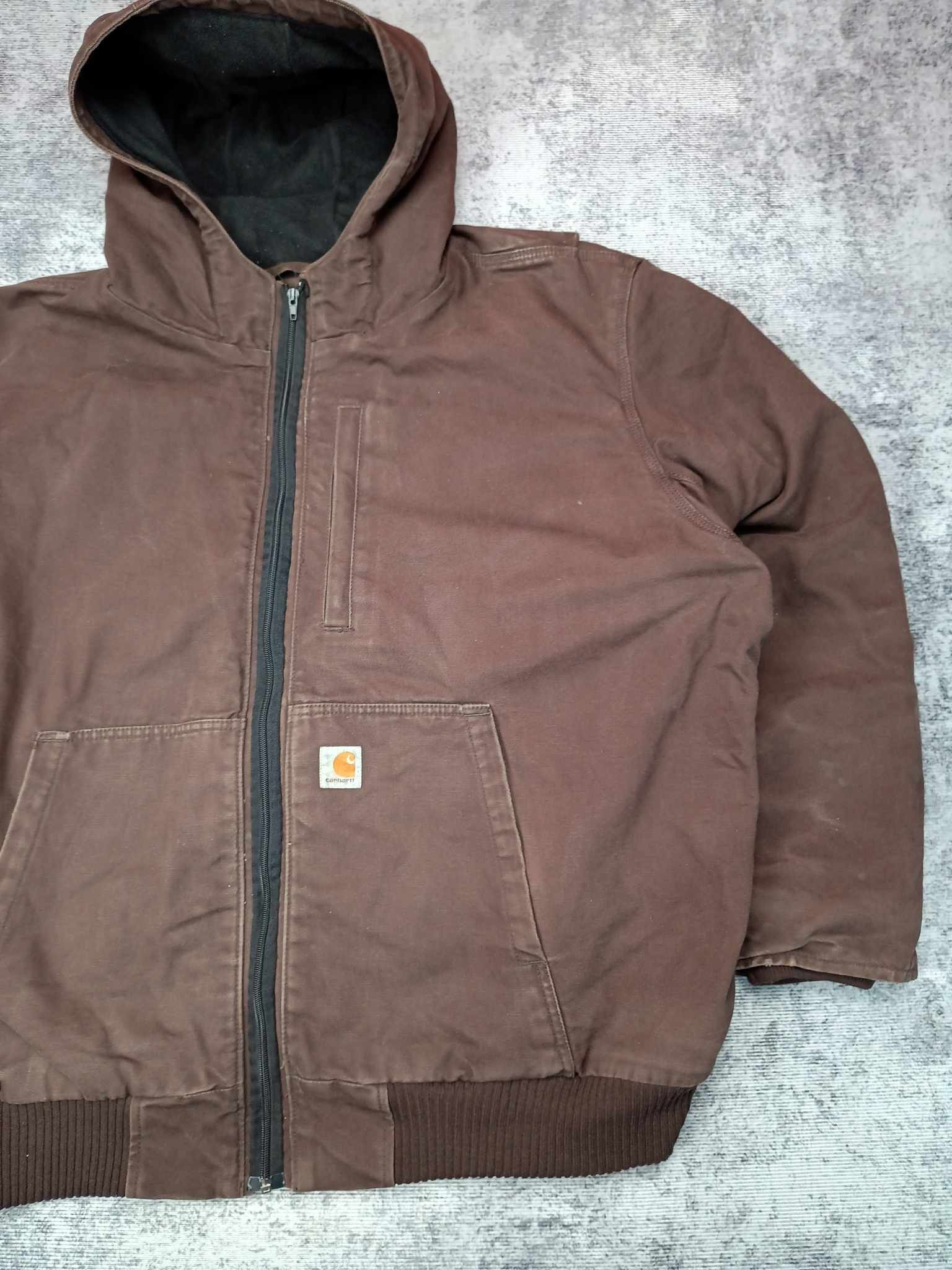 Carhartt × Vintage Carhartt Active Workwear Jacket Vintage 90s Rare Brown Size US XXL / EU 58 / 5 - 3 Thumbnail