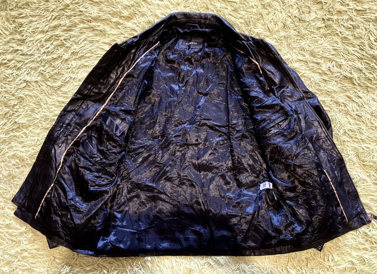 Vintage Black Leather Straight Jacket Size M / US 6-8 / IT 42-44 - 3 Thumbnail