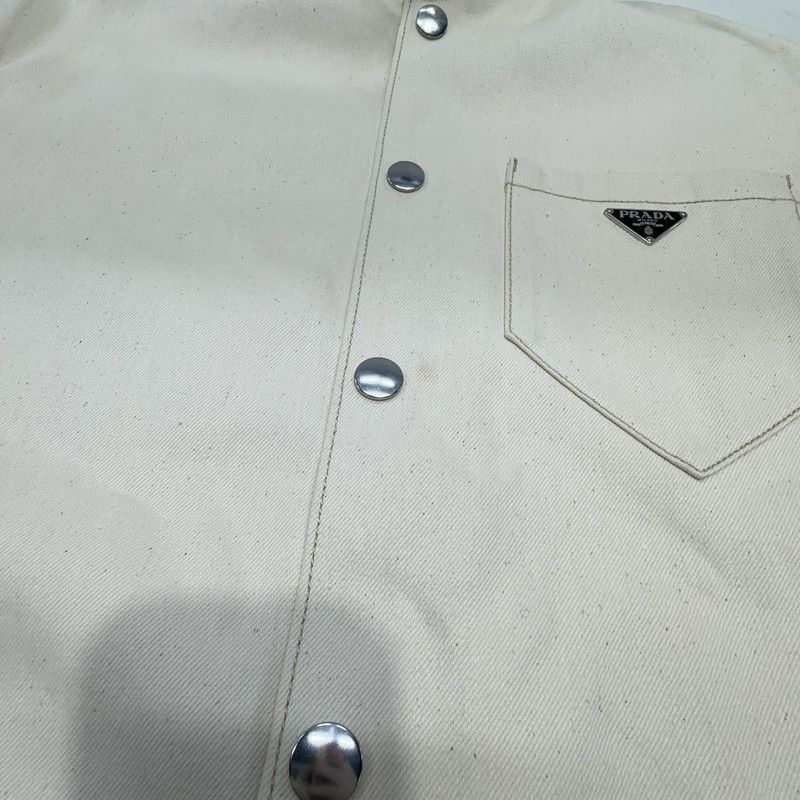 Prada Prada SS23 Beige Loose Fit Long Sleeve Shirt-2506 Size US XL / EU 56 / 4 - 5 Thumbnail