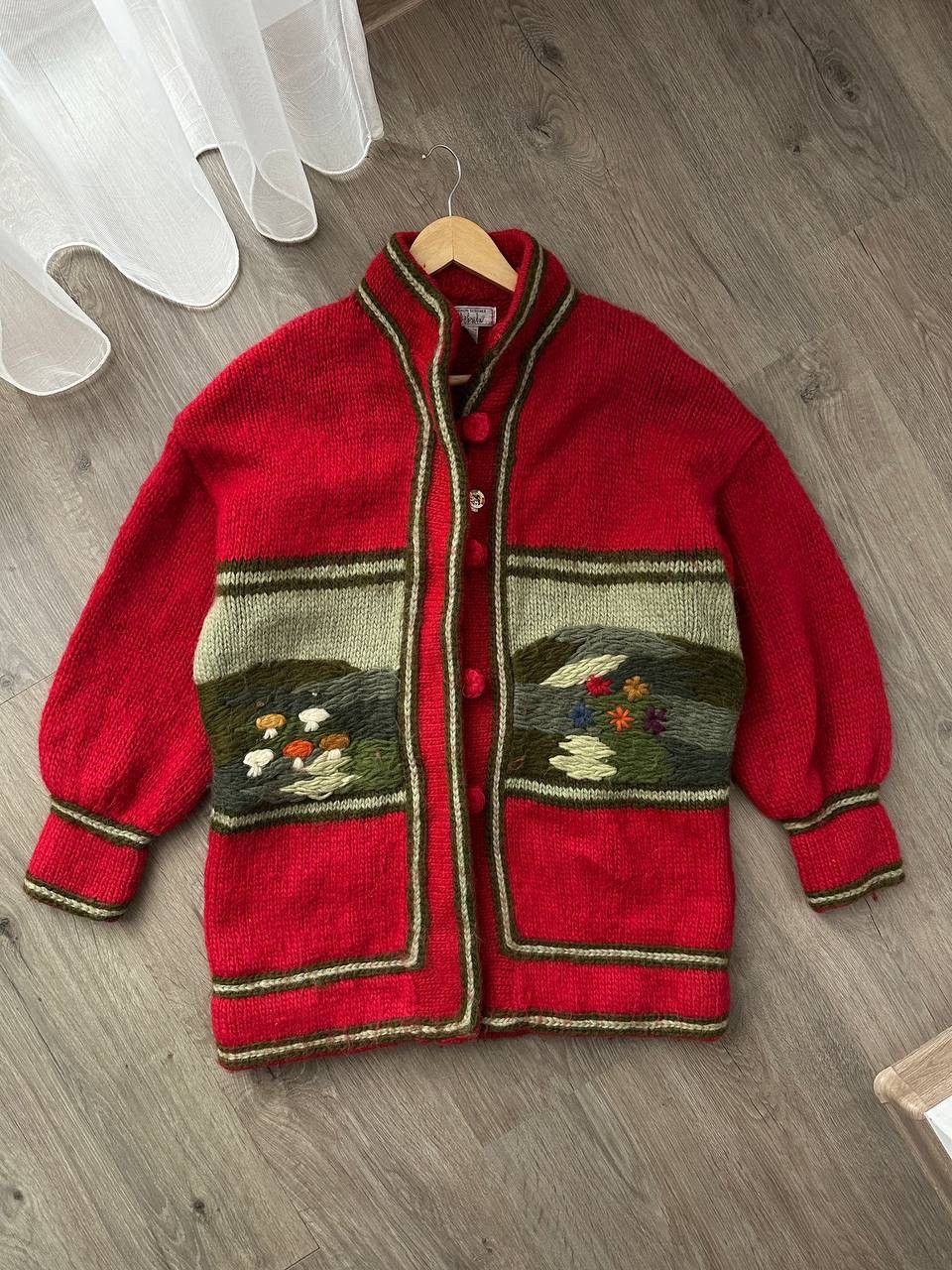 Japanese Brand × Vintage Vintage Dobsina Hand Knitted Icelandic Wool Cardigan Size US M / EU 48-50 / 2 - 7 Thumbnail