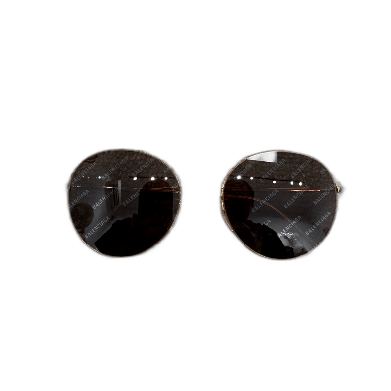 Balenciaga balenciaga gold rim round sunglasses Size ONE SIZE - 1 Thumbnail