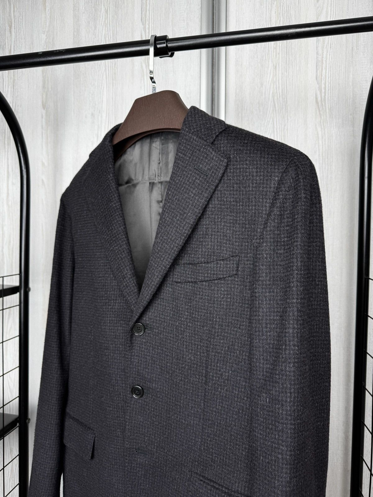 Caruso Caruso Pure Cashmere Checkered Houndstooth style blazer 48 Size 38R - 4 Thumbnail