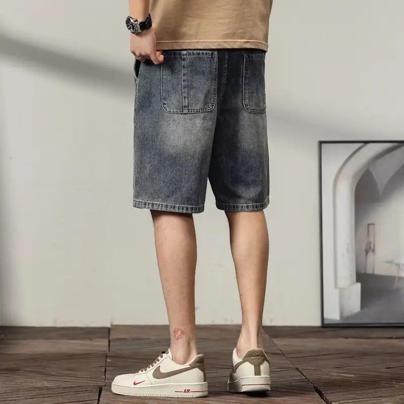 Japanese Brand Straight high street loose denim shorts Size US 32 / EU 48 - 4 Thumbnail